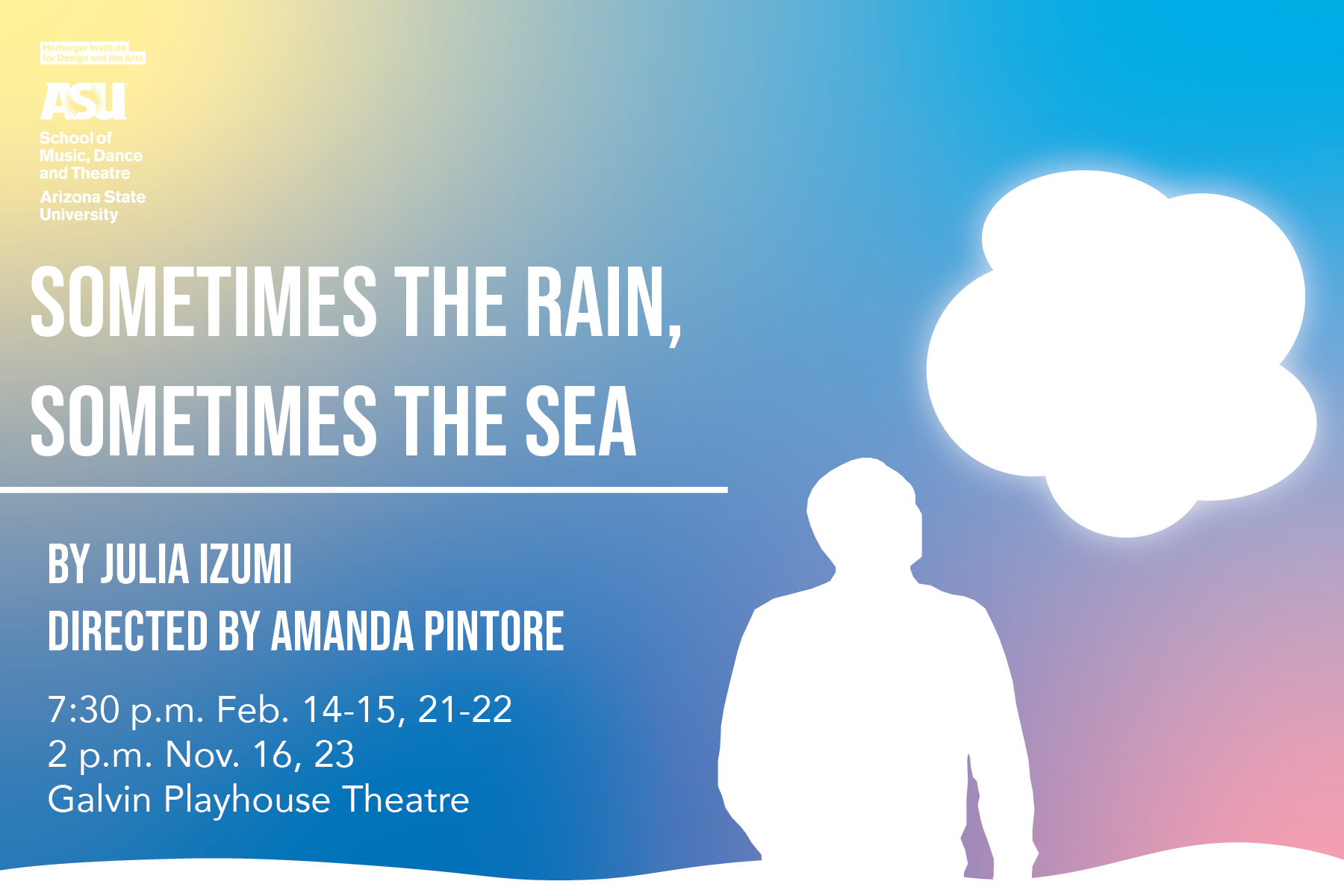 Postcard graphic for ASU Theatre show.