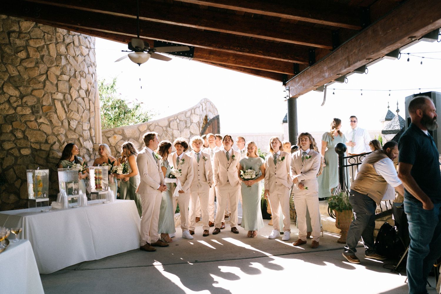 A wedding that felt like a fairytale with a castle and all.