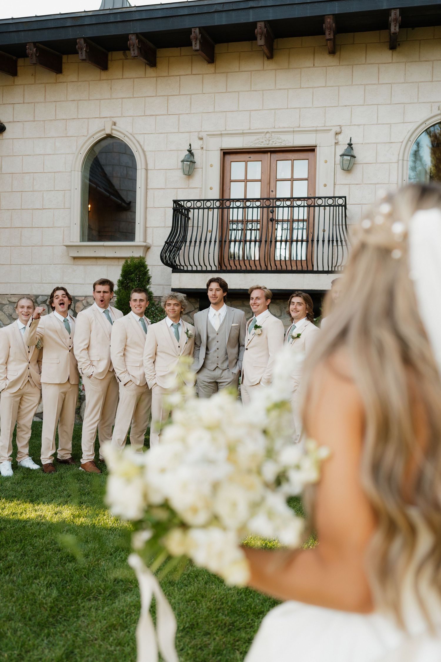 A wedding that felt like a fairytale with a castle and all.