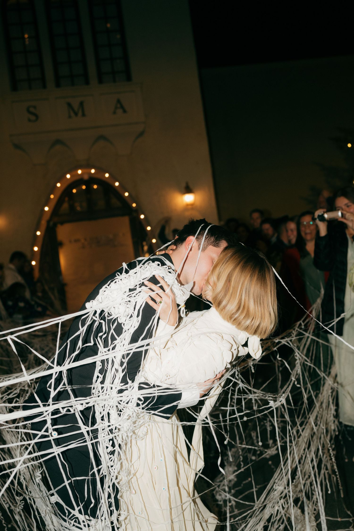 Married in an art museum. The start of a beautiful colorful marriage.