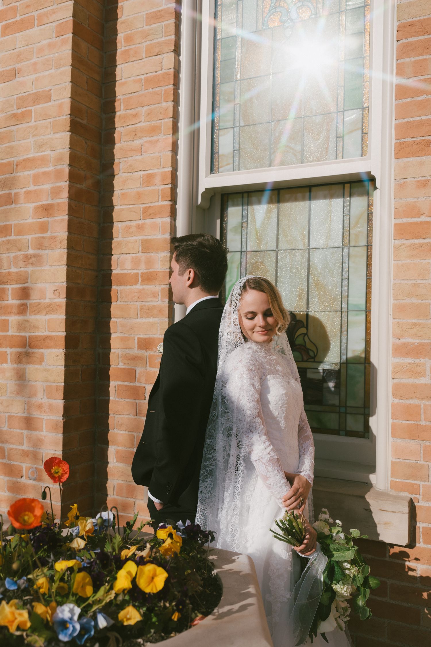 Married in an art museum. The start of a beautiful colorful marriage.