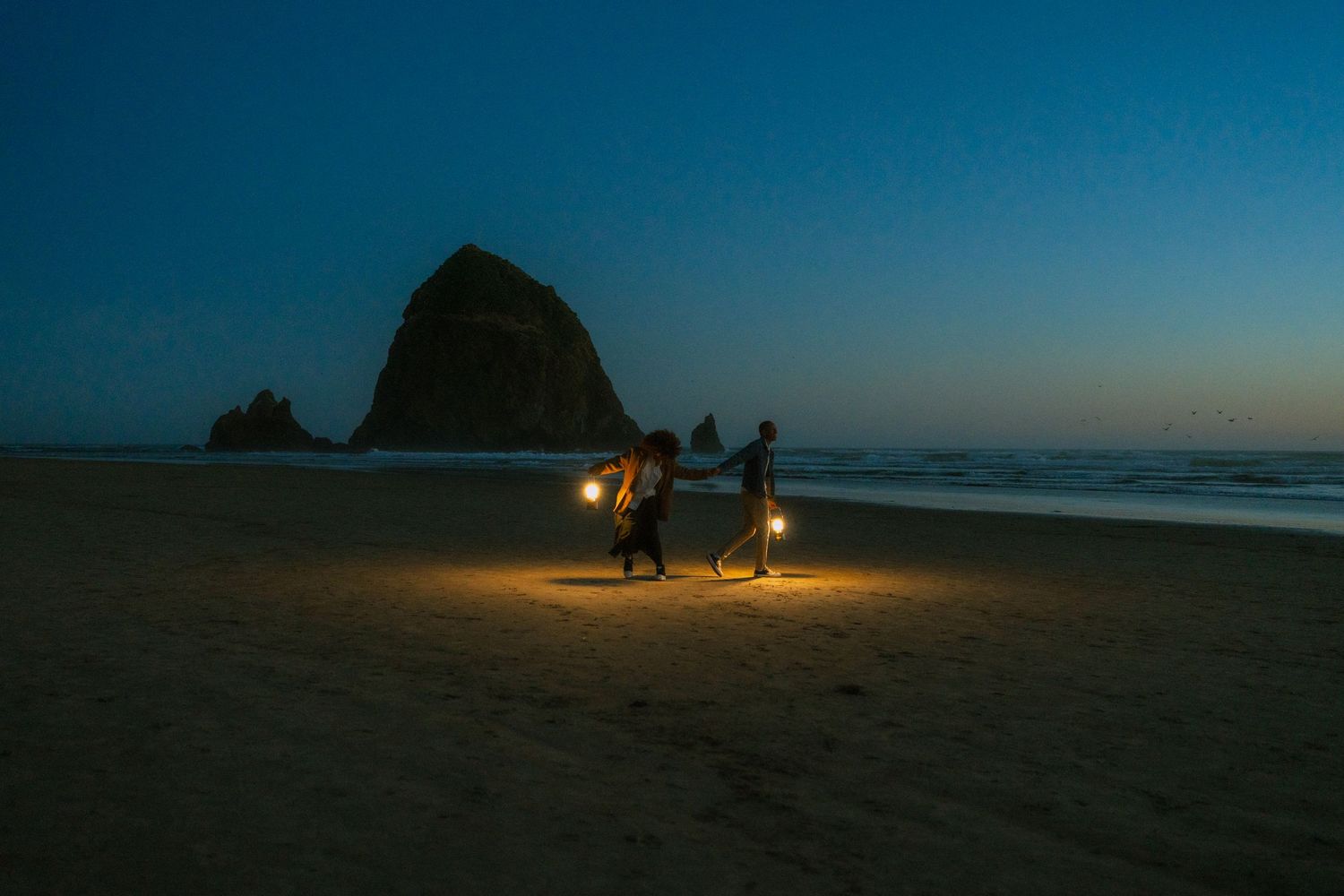 Wondering around Oregon coast, dancing in the moonlight.