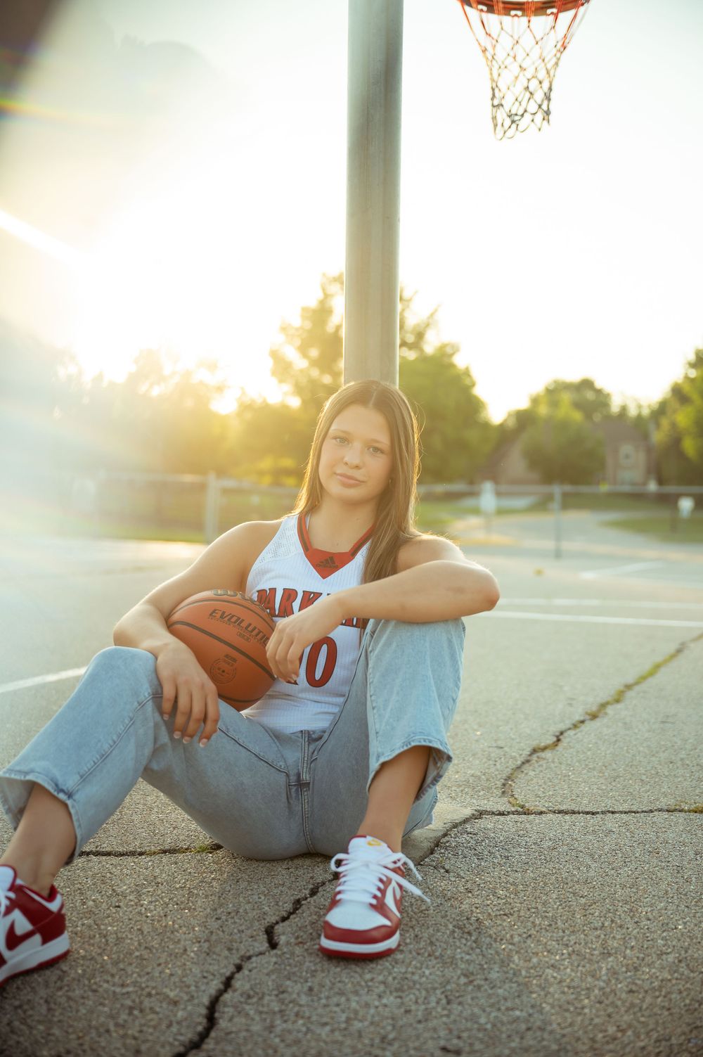 senior posing for photo
