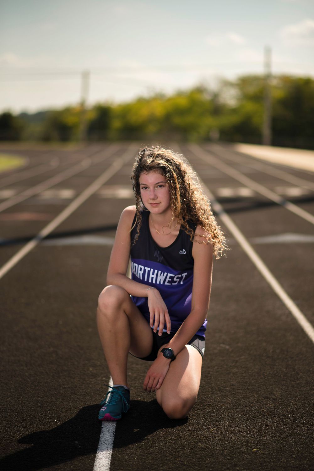 senior posing for photo