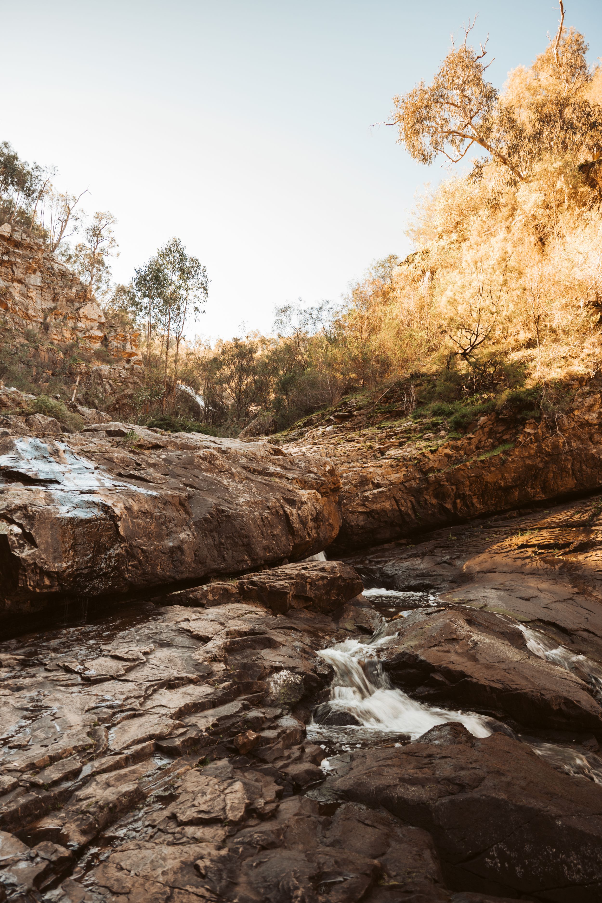 Grampians waterfall and creek golden hour landscape photography Victoria Australia
