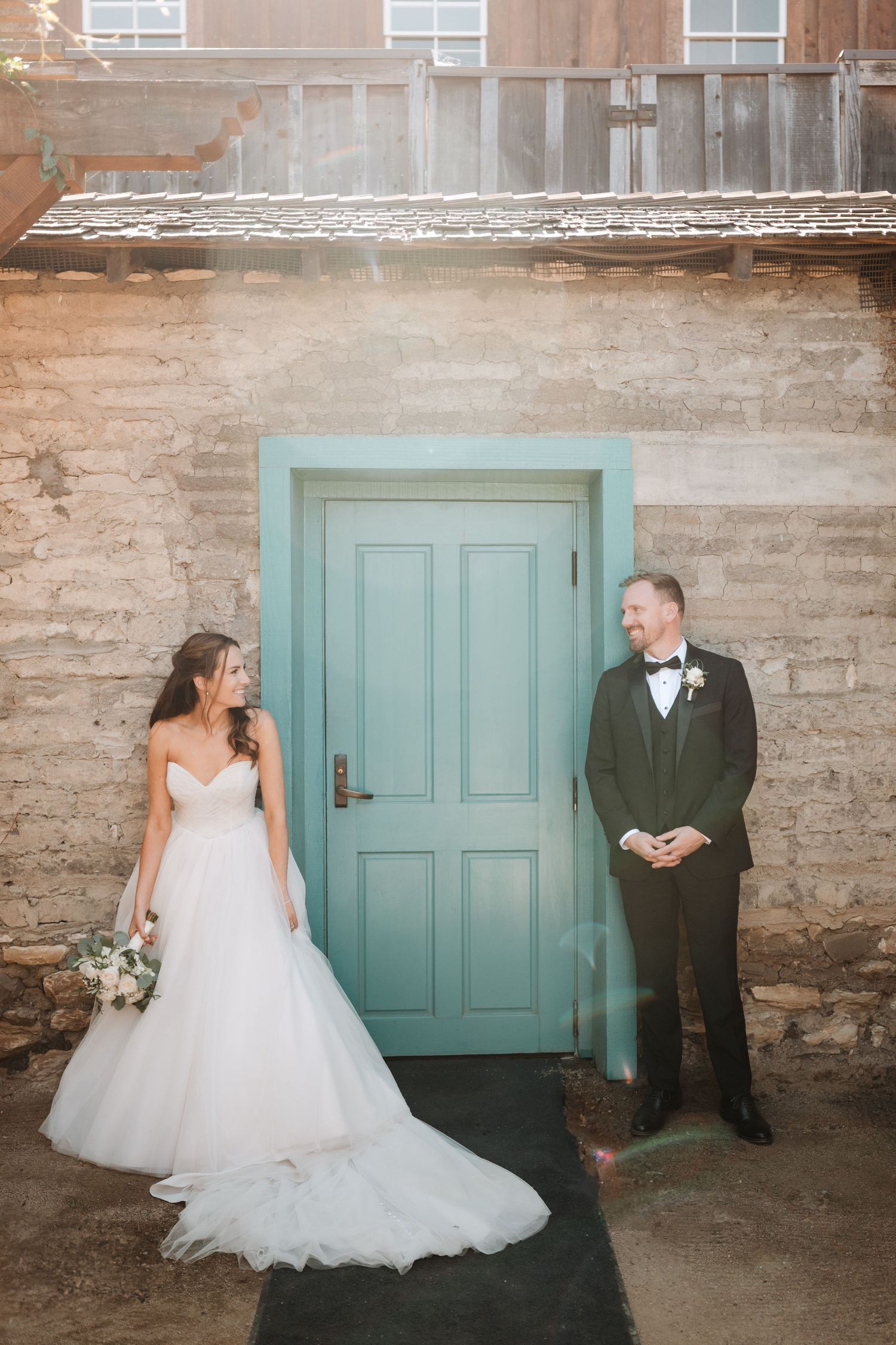 bride and groom photos in monterey