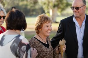 joyful guest photos, during the congratulations of the newlyweds