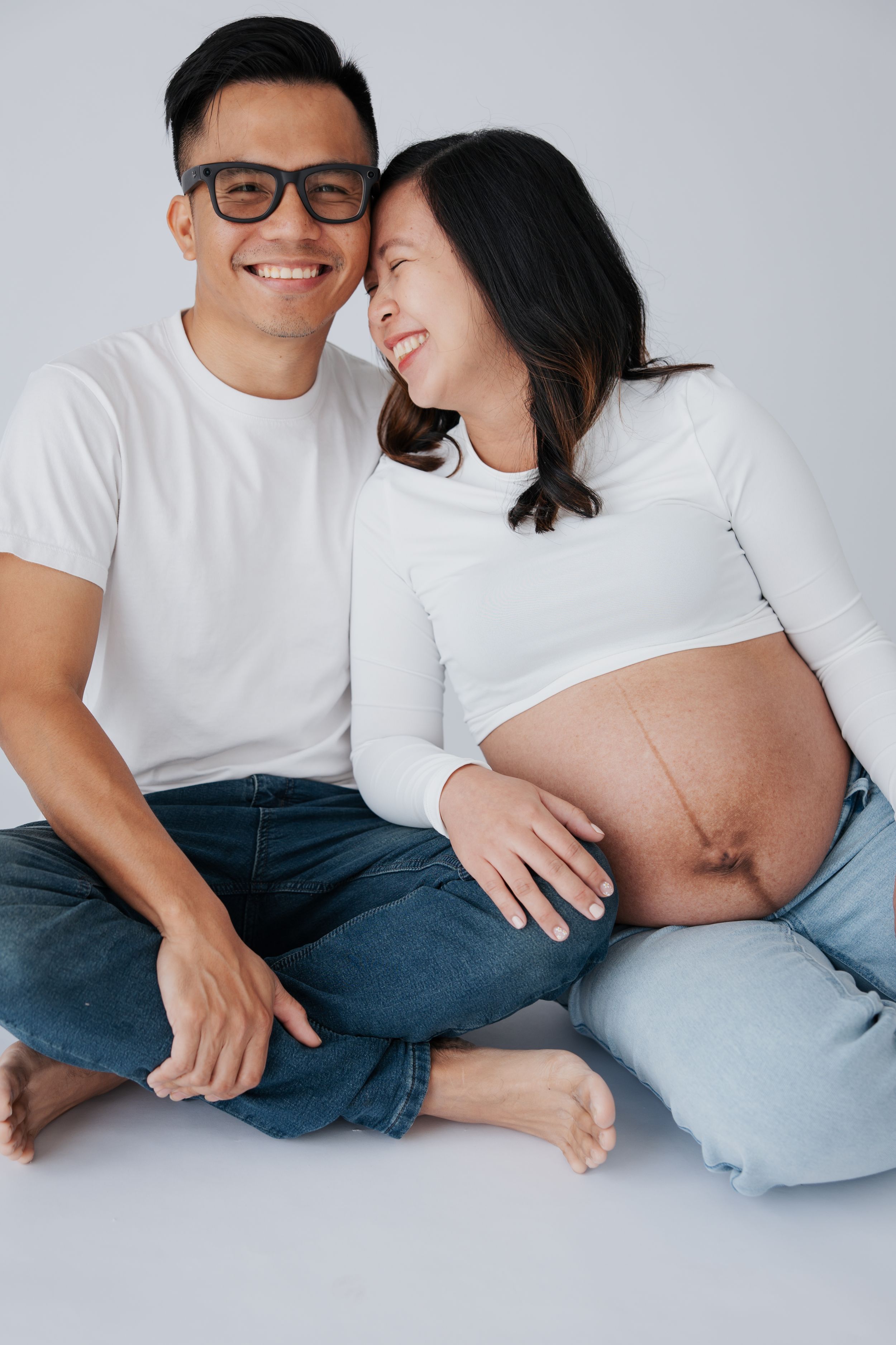 studio maternity session