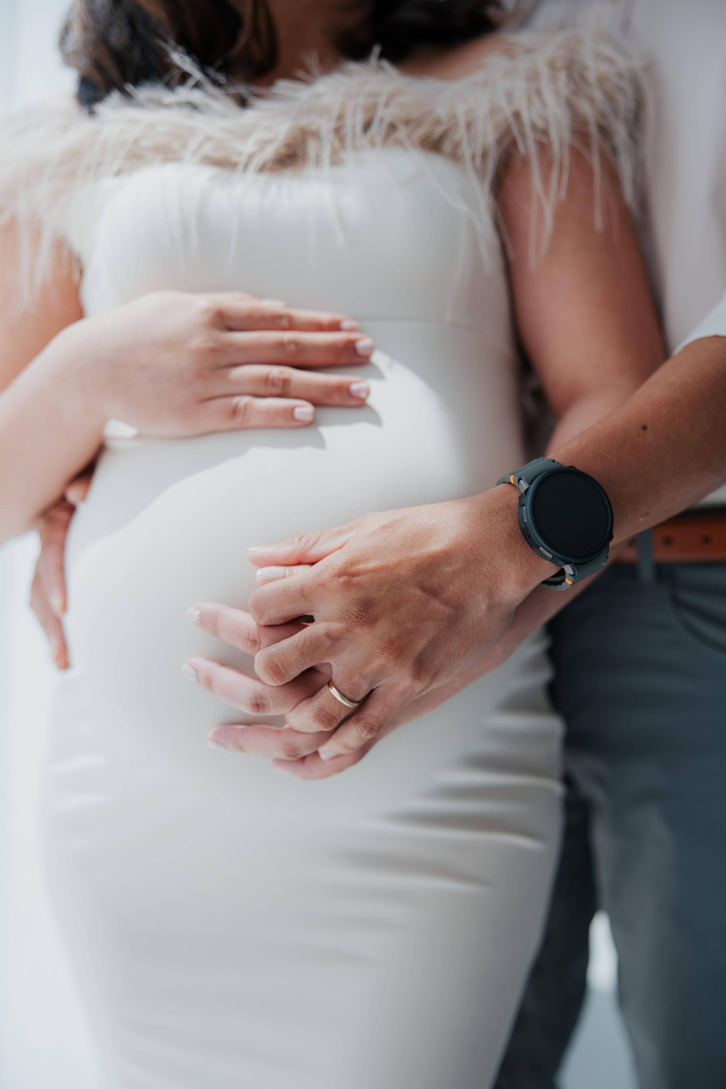 studio maternity session