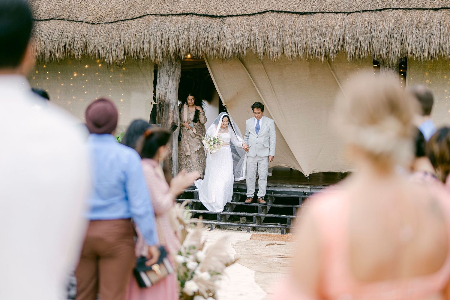 Blue Venado Weddings photography – intimate beachfront ceremony.