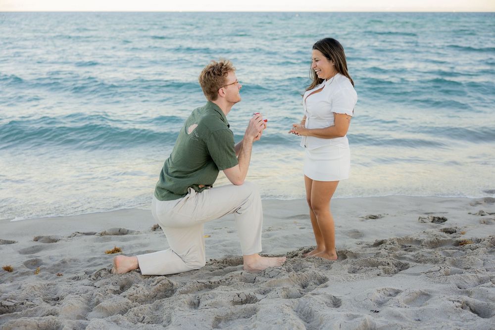 proposal at Hollywood North beach park