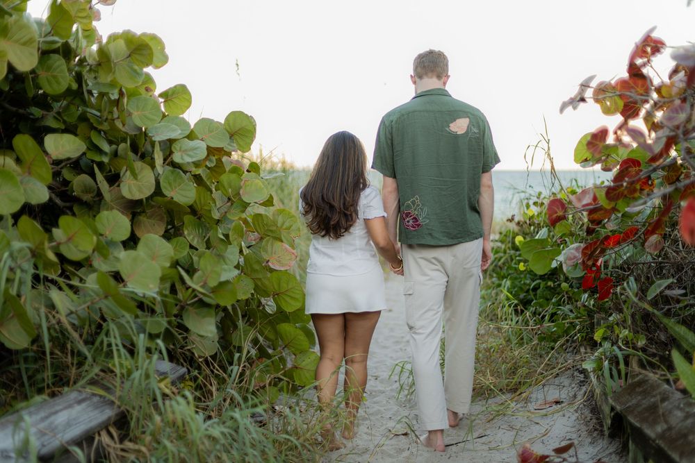 engagement shoot at Hollywood North beach park