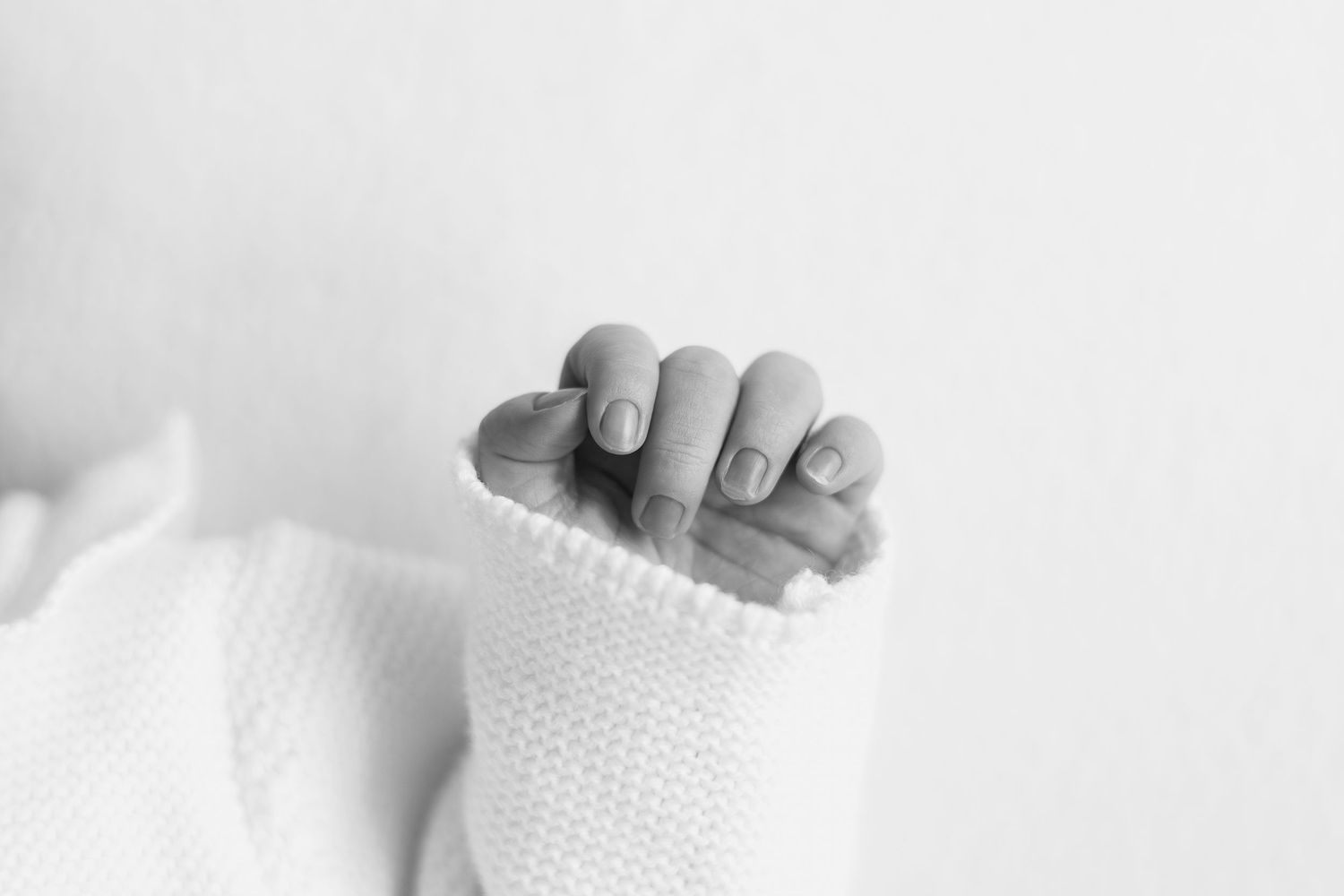 Newborn photography Nottingham baby close up tiny hands detail shot