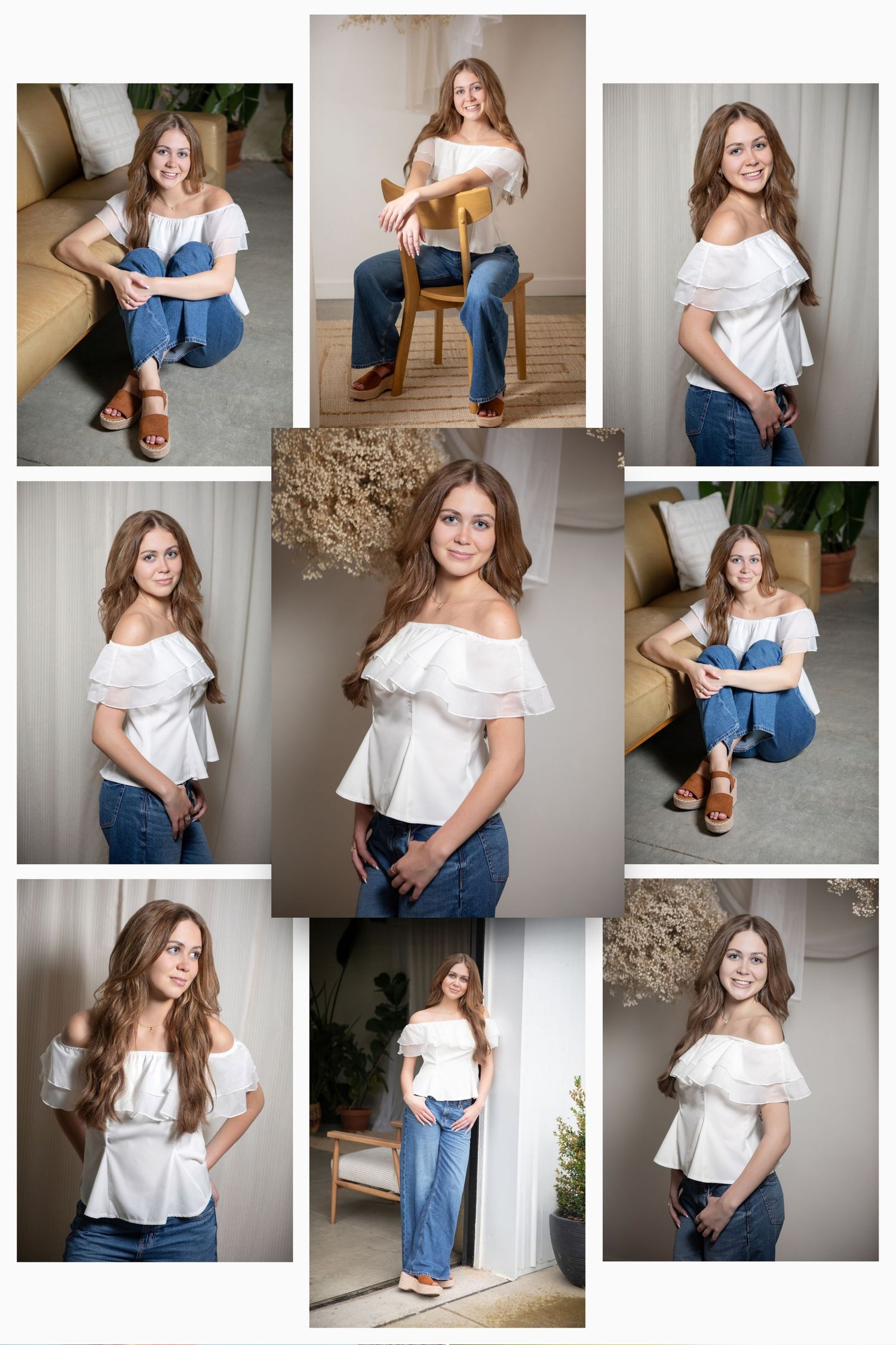 Ontario senior pictures in a field.  Flower field senior pictures.  Senior pictures in a greenhouse. Boho senior pictures. Senior pic inspo.
