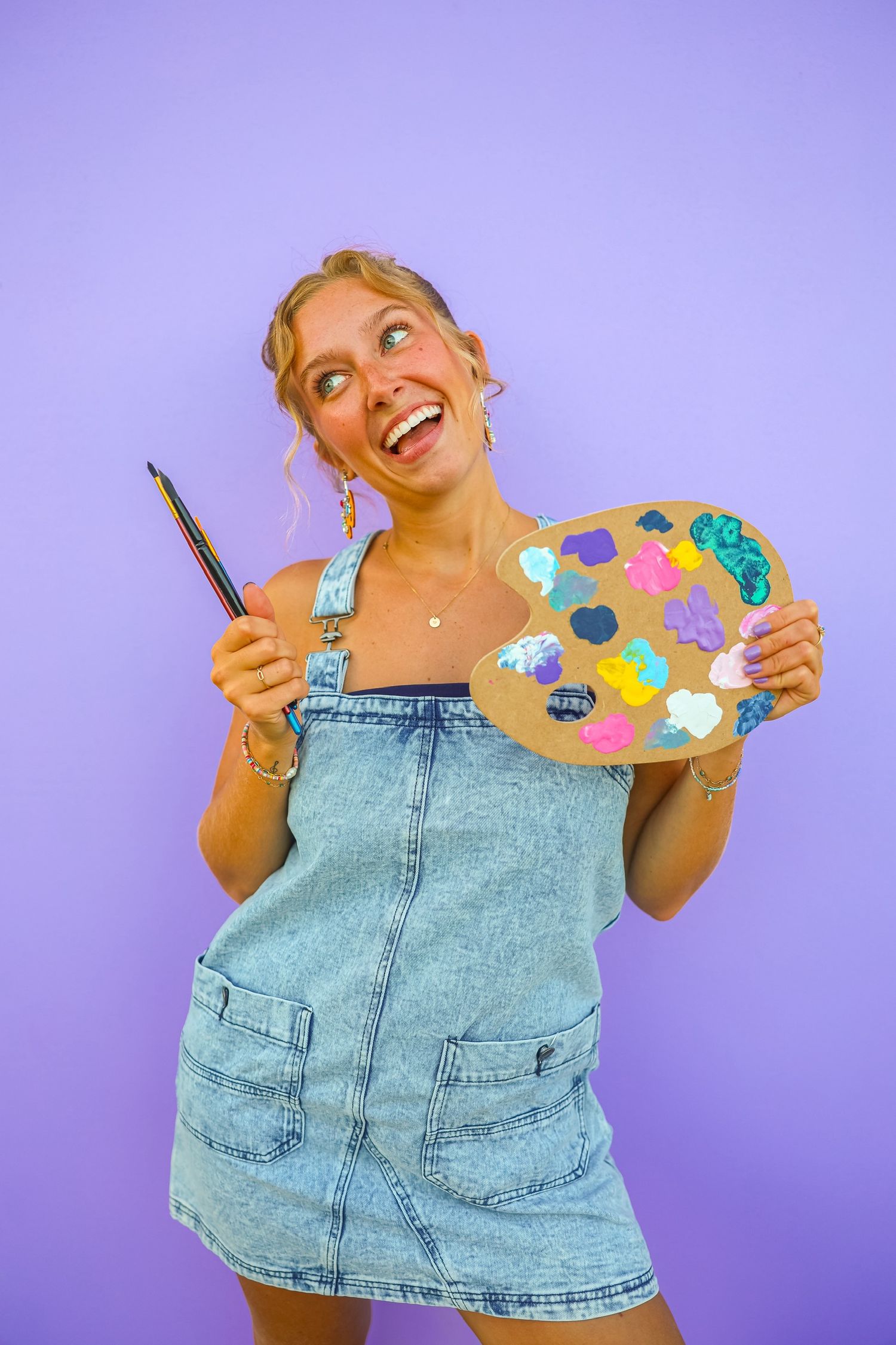 Fun branding photos for a art company by Josie Marie Studios