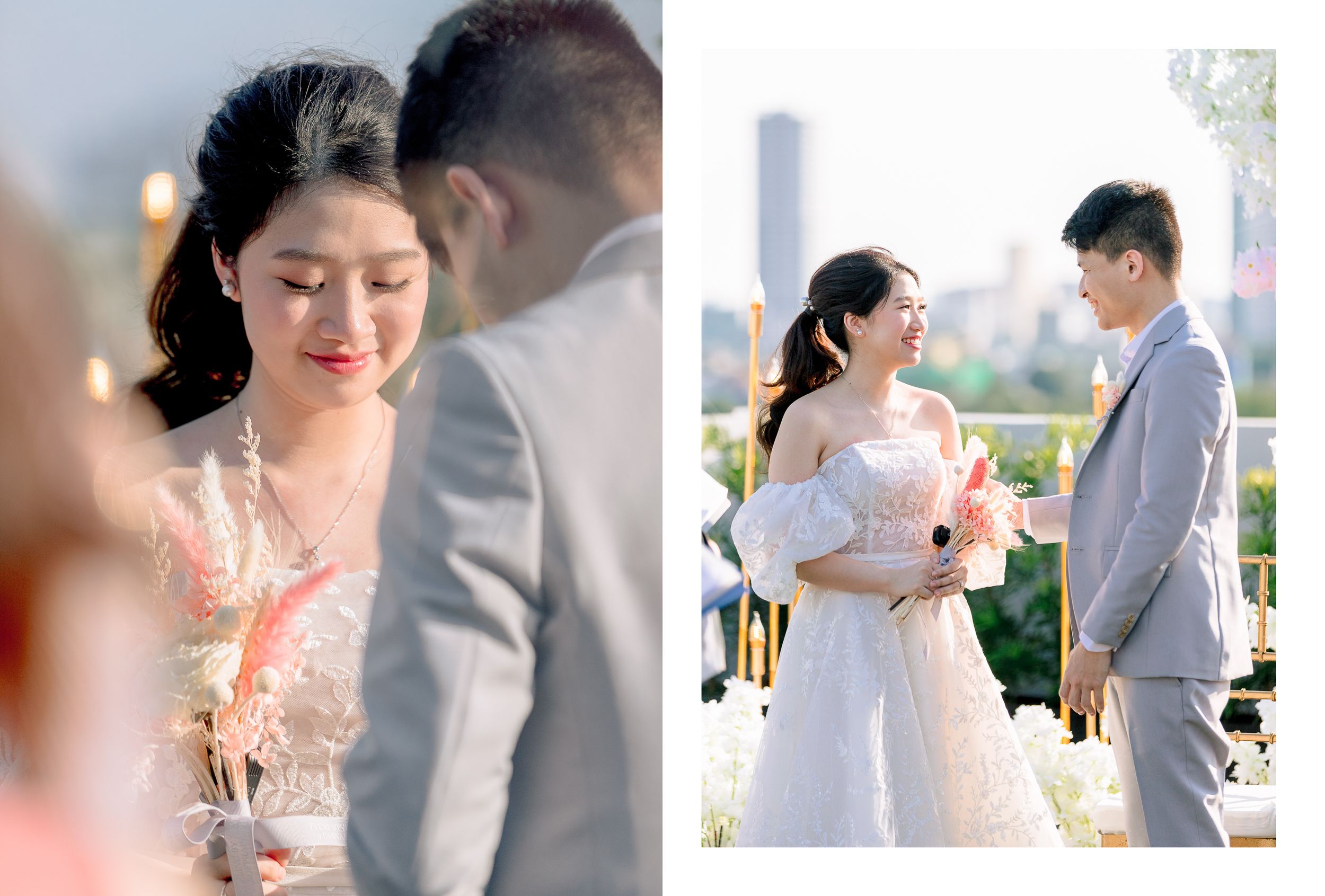 Kyle & Rowena | Pastel Rooftop Wedding