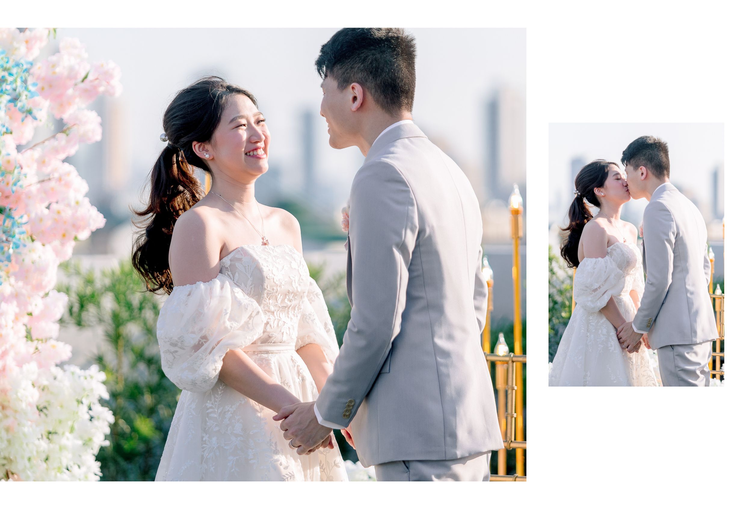 Kyle & Rowena | Pastel Rooftop Wedding