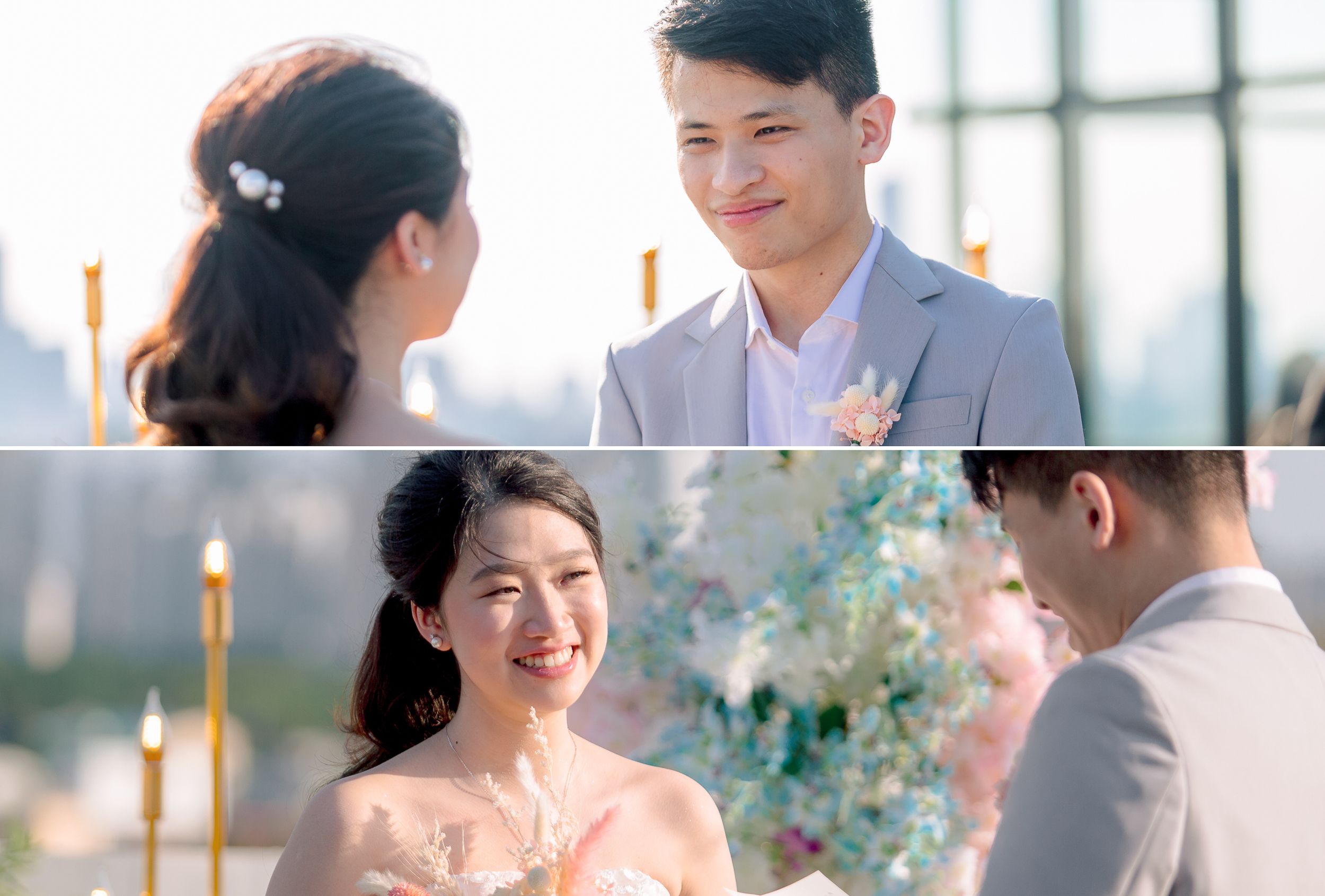 Kyle & Rowena | Pastel Rooftop Wedding