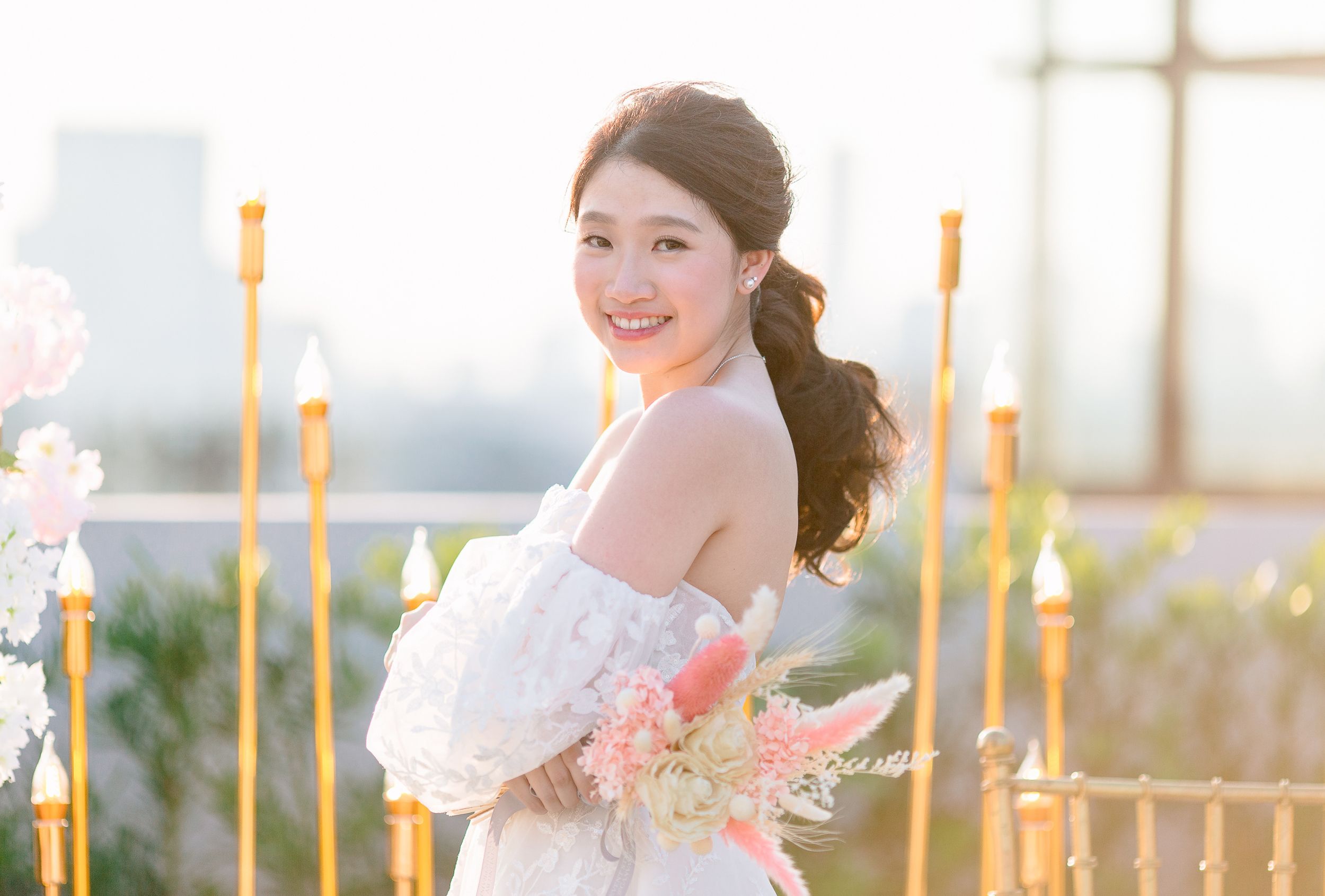 Kyle & Rowena | Pastel Rooftop Wedding