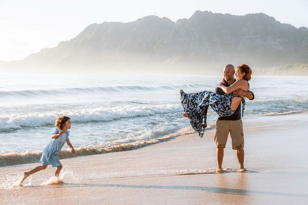 golden hour beach session photography