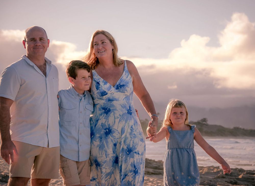 golden hour beach session photography