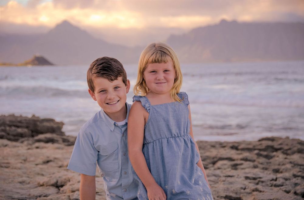 golden hour beach session photography