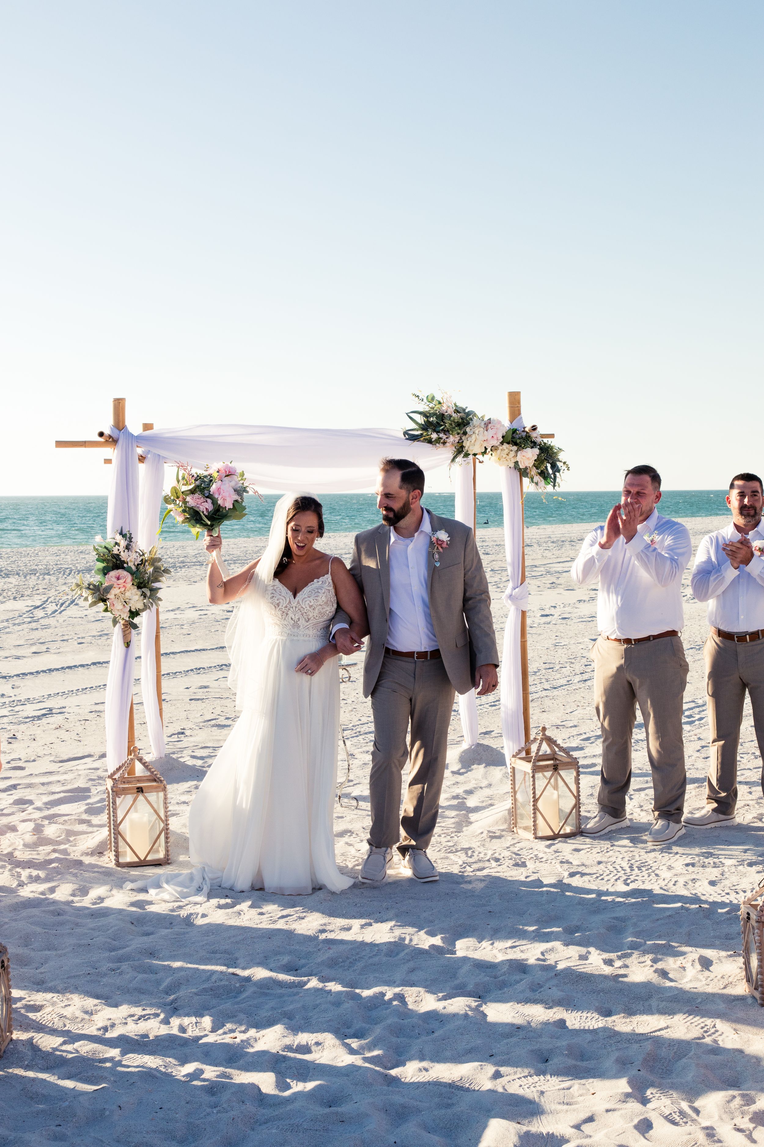 Micro wedding destination beach venue in Tampa, Dunedin, Clearwater, St Pete, Naples, Miami, West Palm, Florida, England and Scotland
