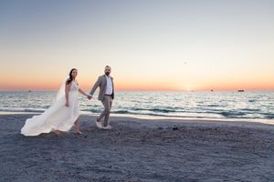 Micro wedding destination beach venue in Tampa, Dunedin, Clearwater, St Pete, Naples, Miami, West Palm, Florida, England and Scotland