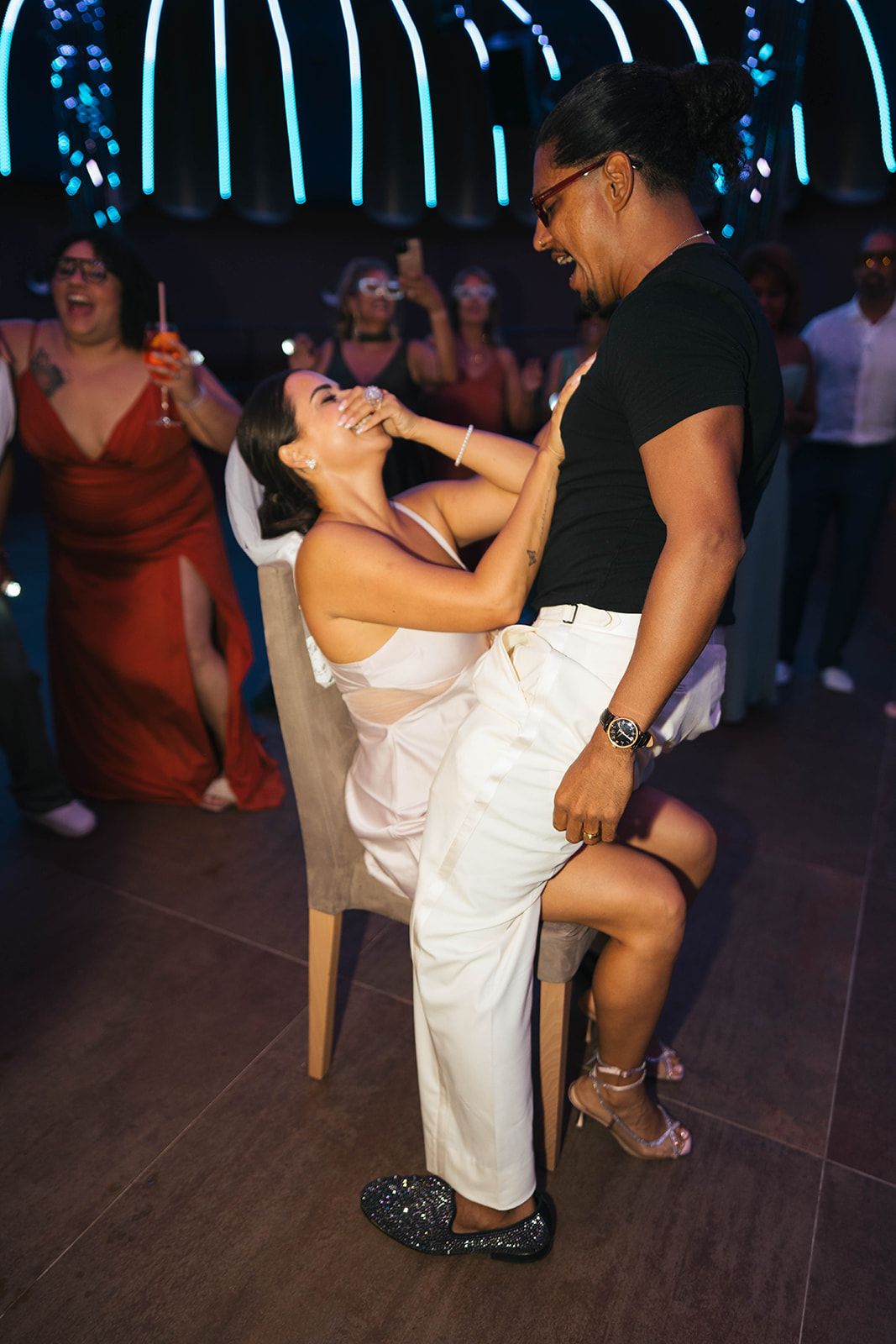 Party fun in a wedding