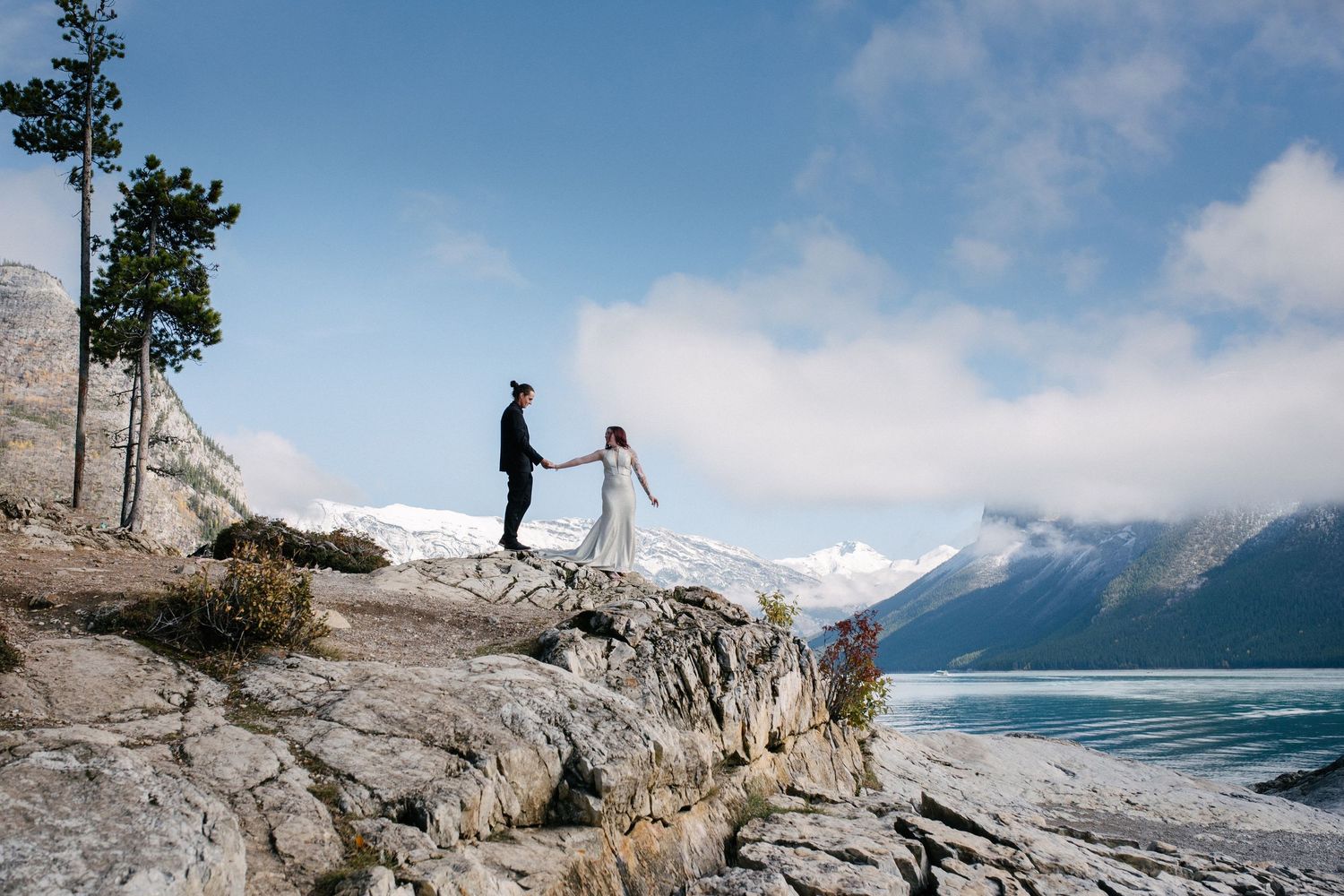 Lake Minnewanka I Banff Elopement