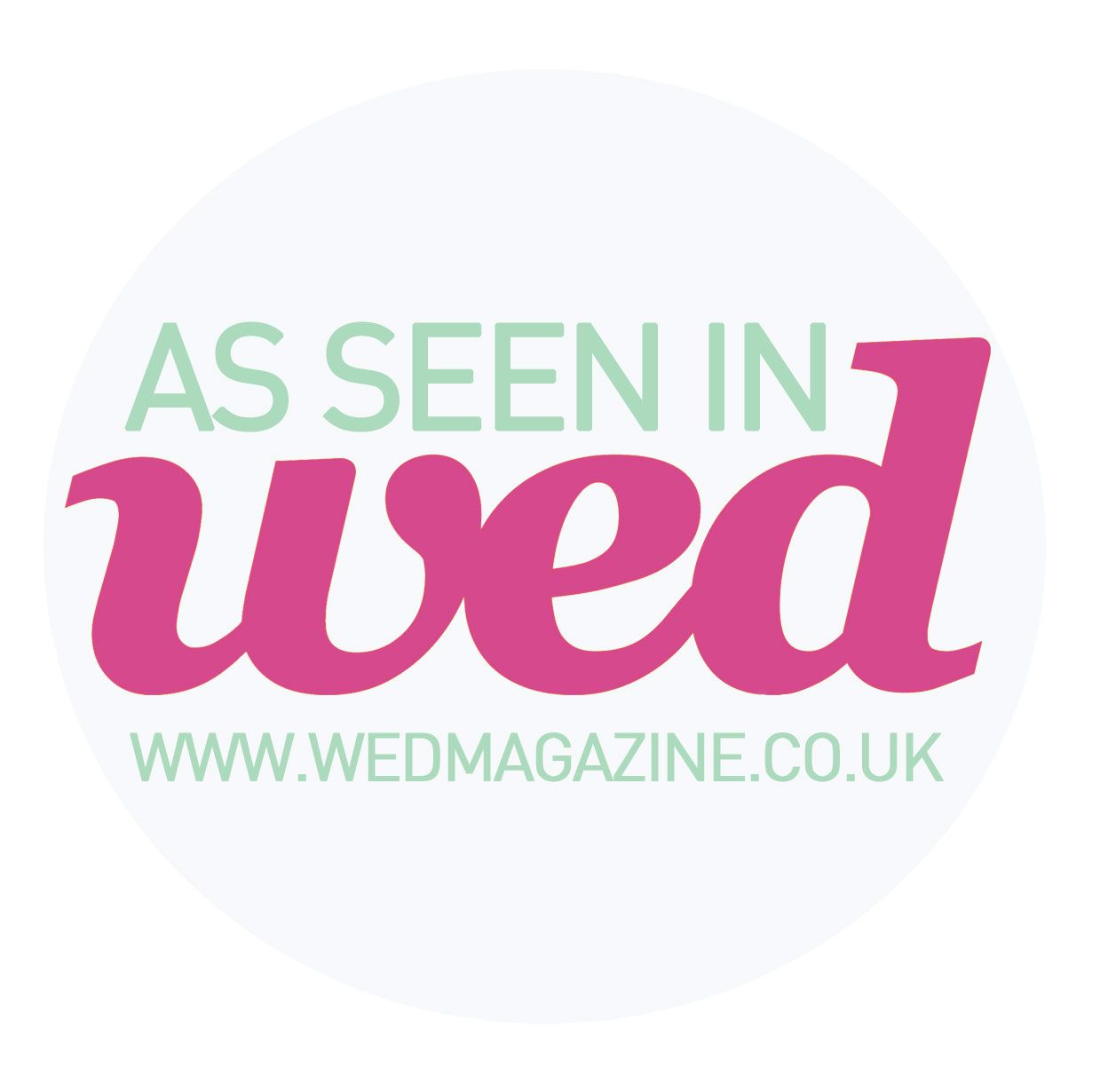 As seen in Wed Magazine badge