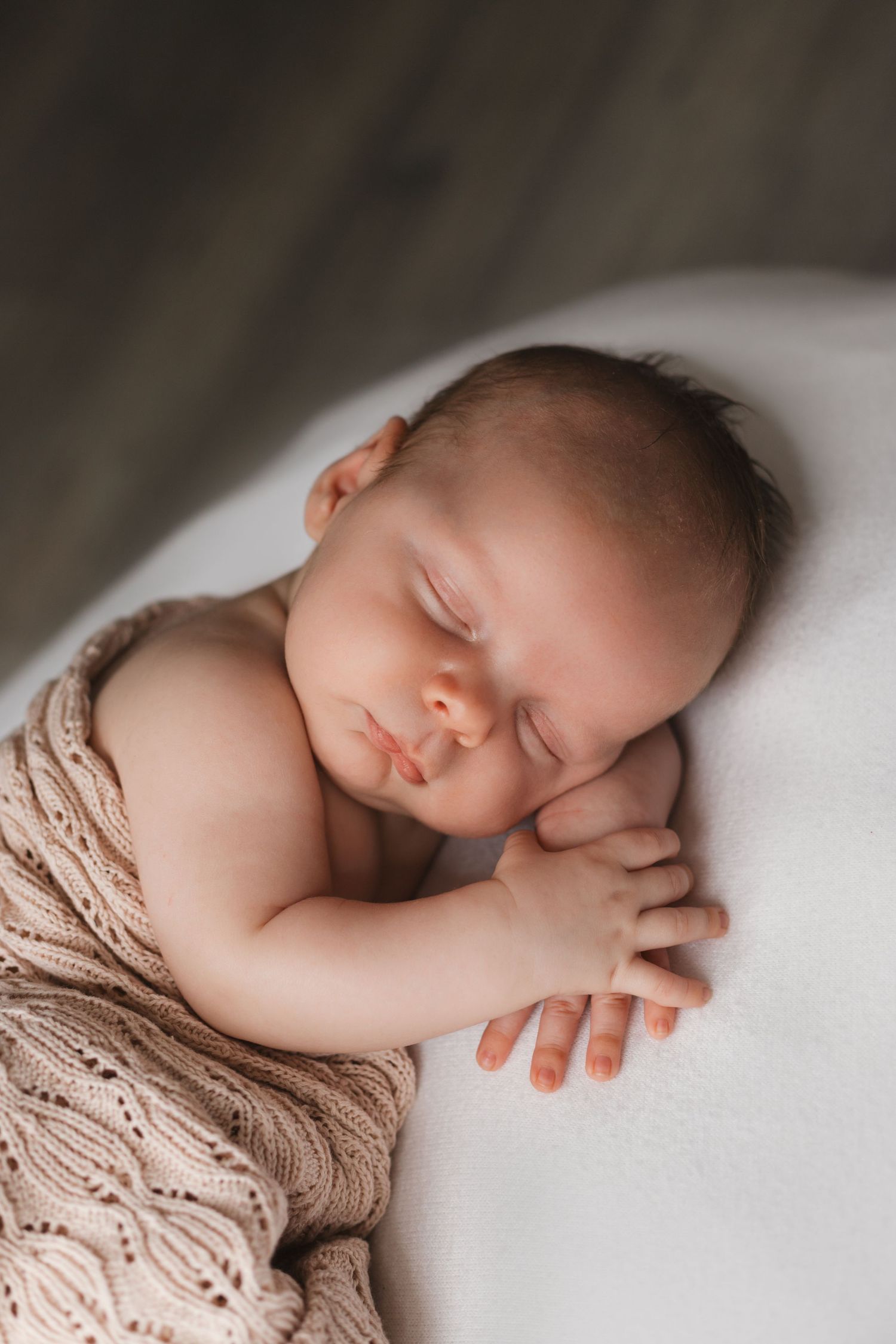Sleeping baby, in home newborn baby photography, Relaxed style photography Sarah Shaw Photography