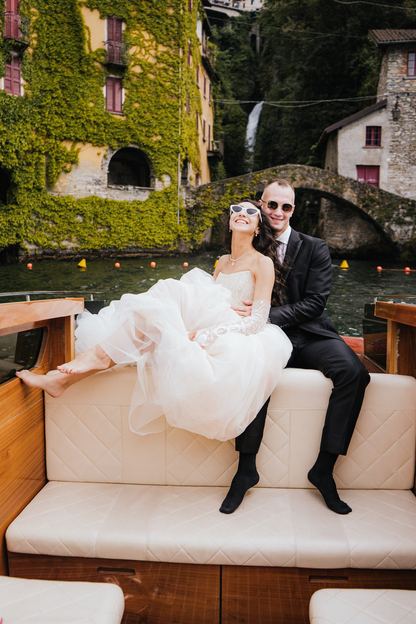Tour with a boat in Lake Como