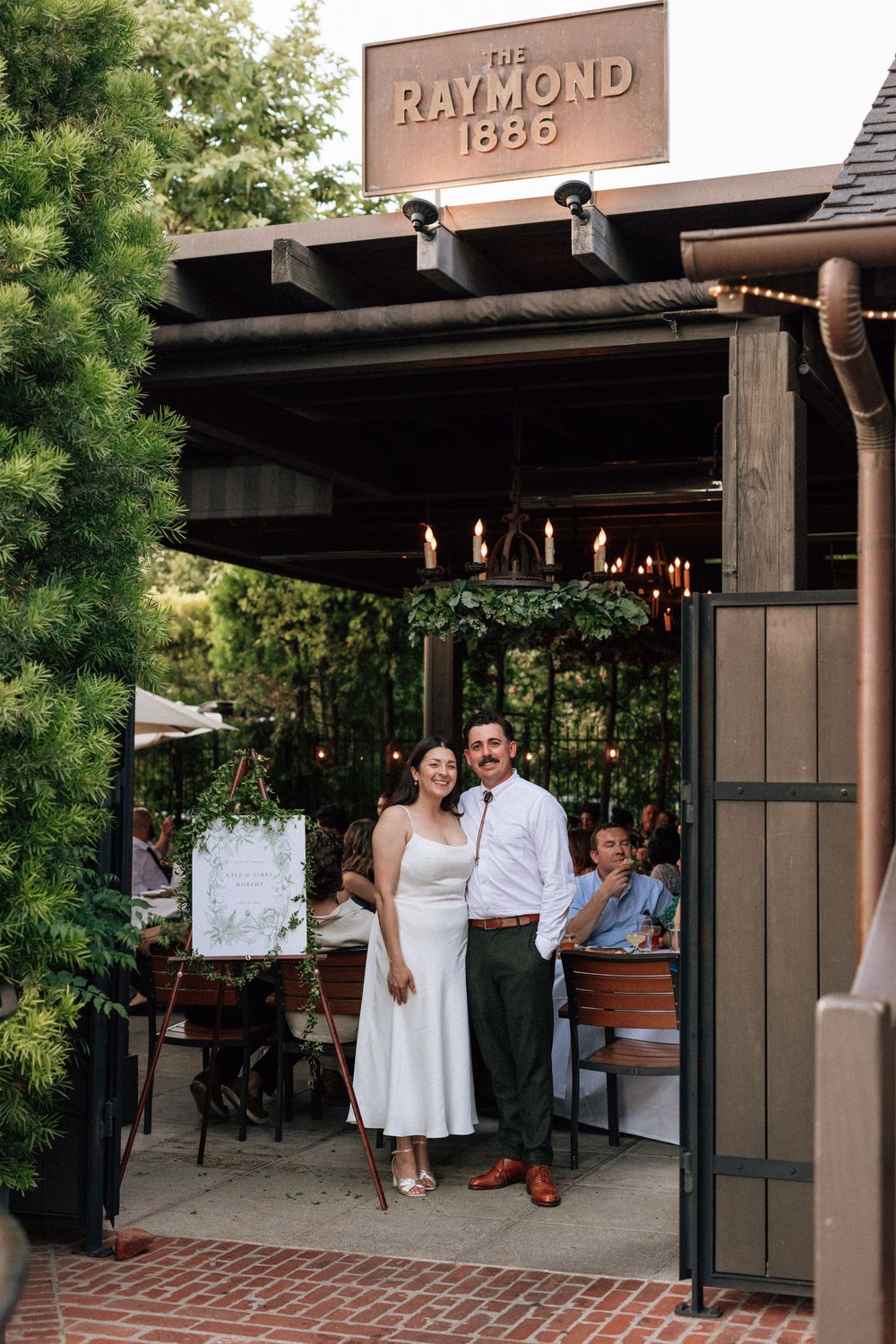 Evening wedding celebration with soft lighting and warm ambiance.