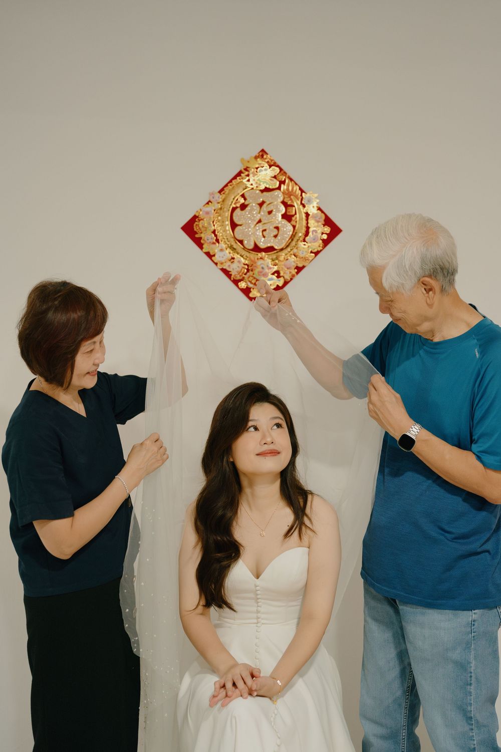 A sequence of casual photos showing people moving and interacting with red envelopes in a playful manner.