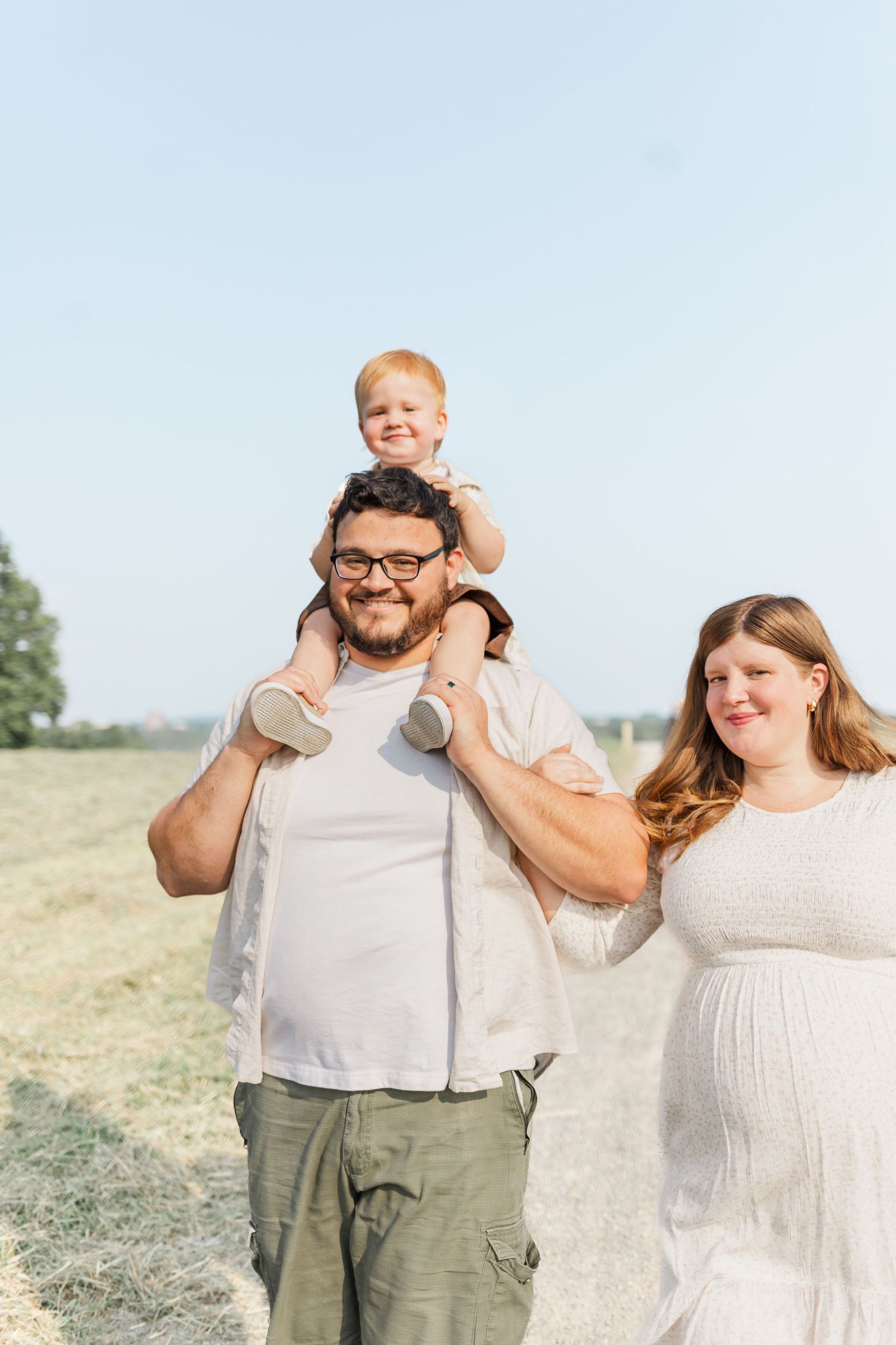 Family session at sunset in New Paltz, NY