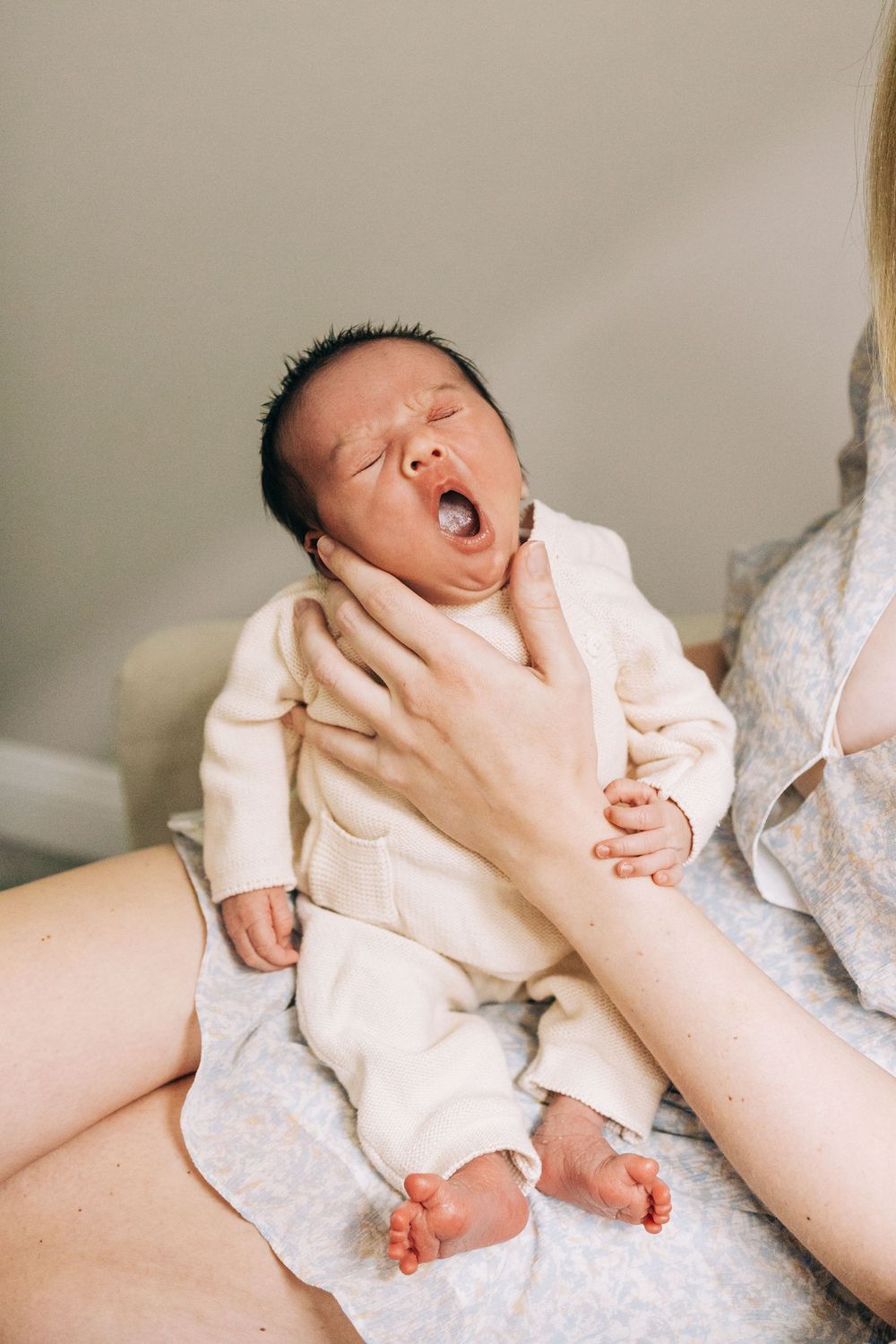 At home newborn lifestyle session in Chicago
