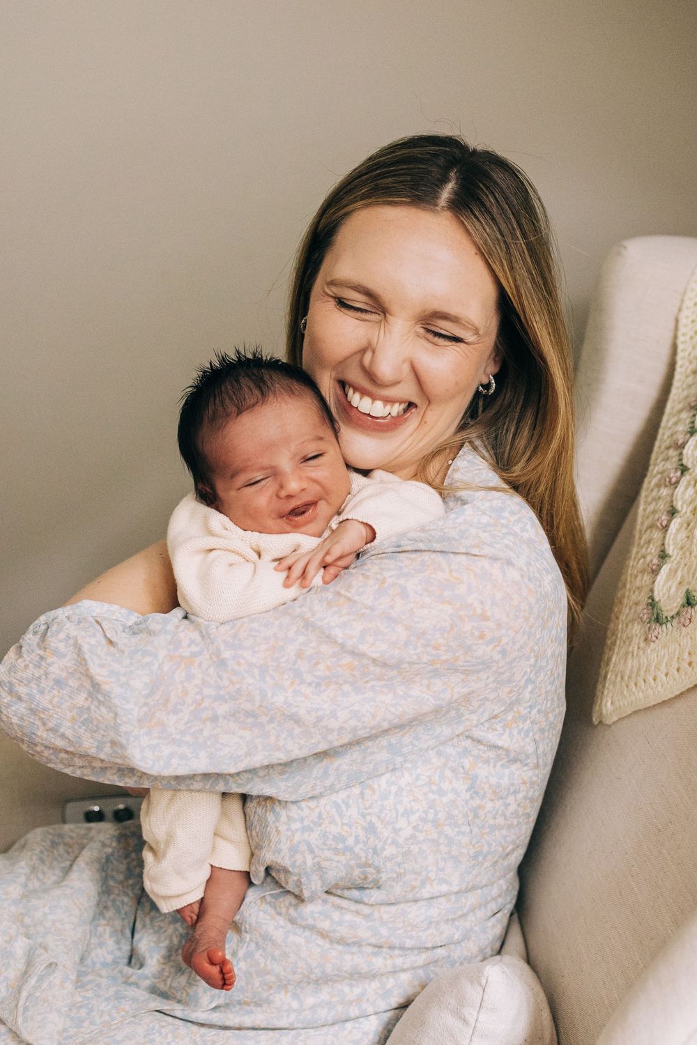 At home newborn lifestyle session in Chicago