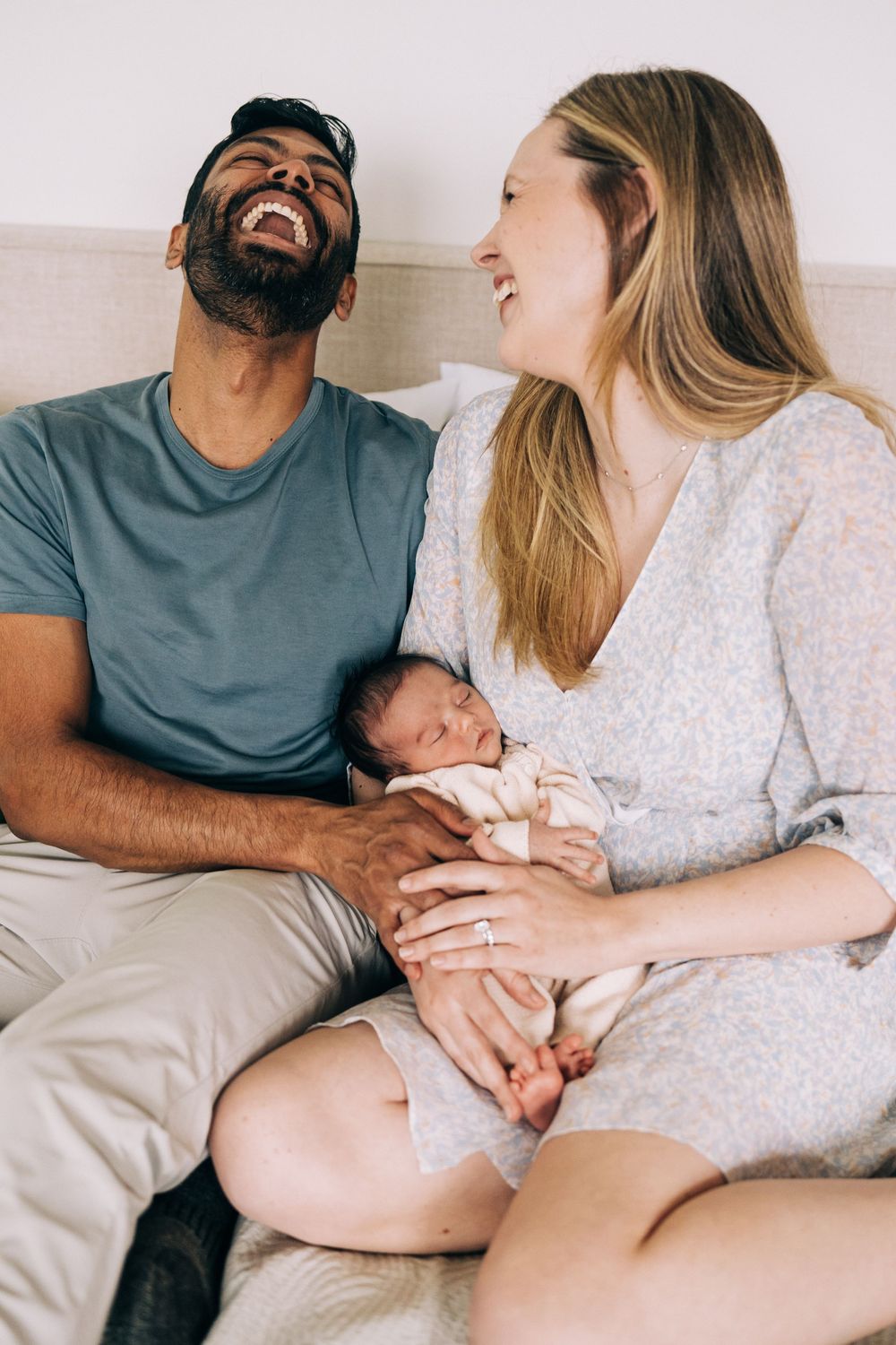 At home newborn lifestyle session in Chicago