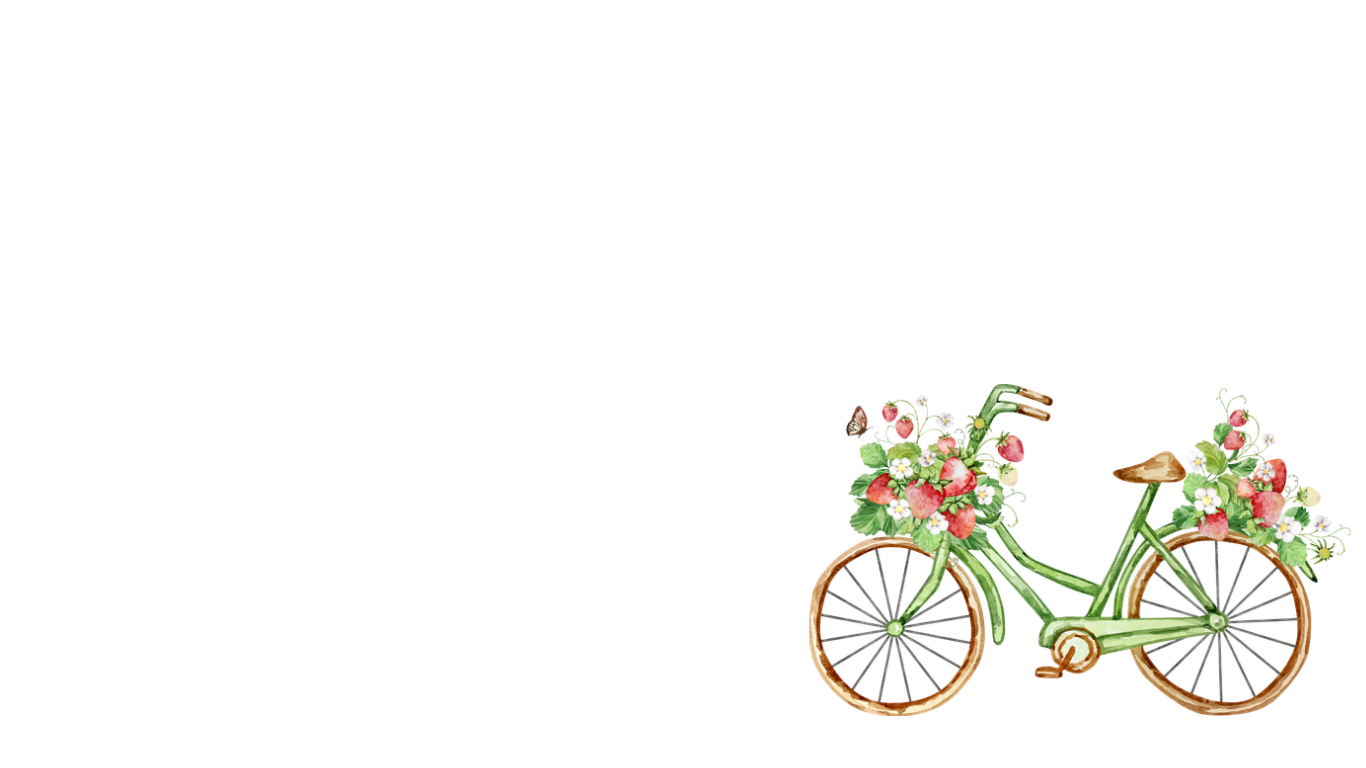 Bike with flower as decoration