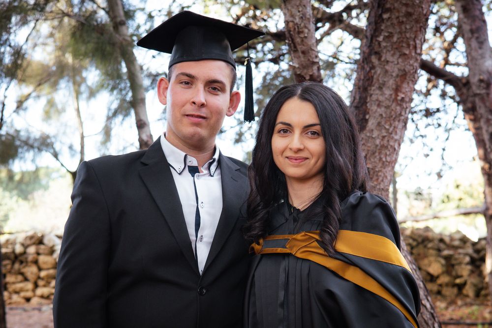 Couple Graduation Photo, University of Malta