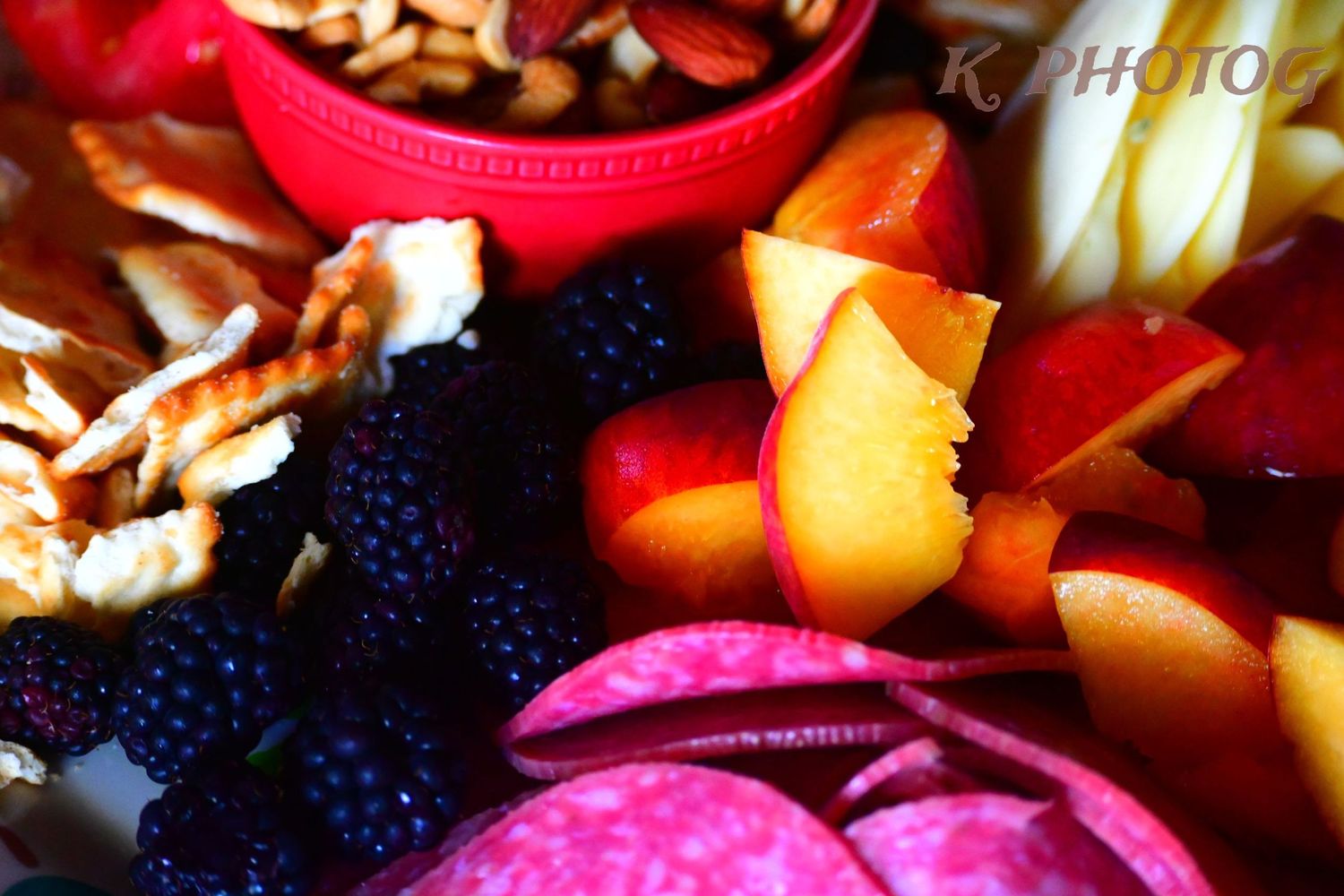 A charcuterie plate