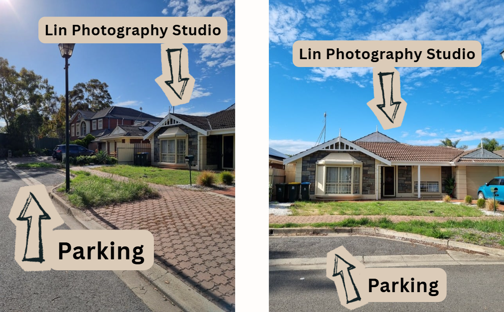 Parking information and map near Lin Photography Adelaide newborn photographer studio - free or nearby options