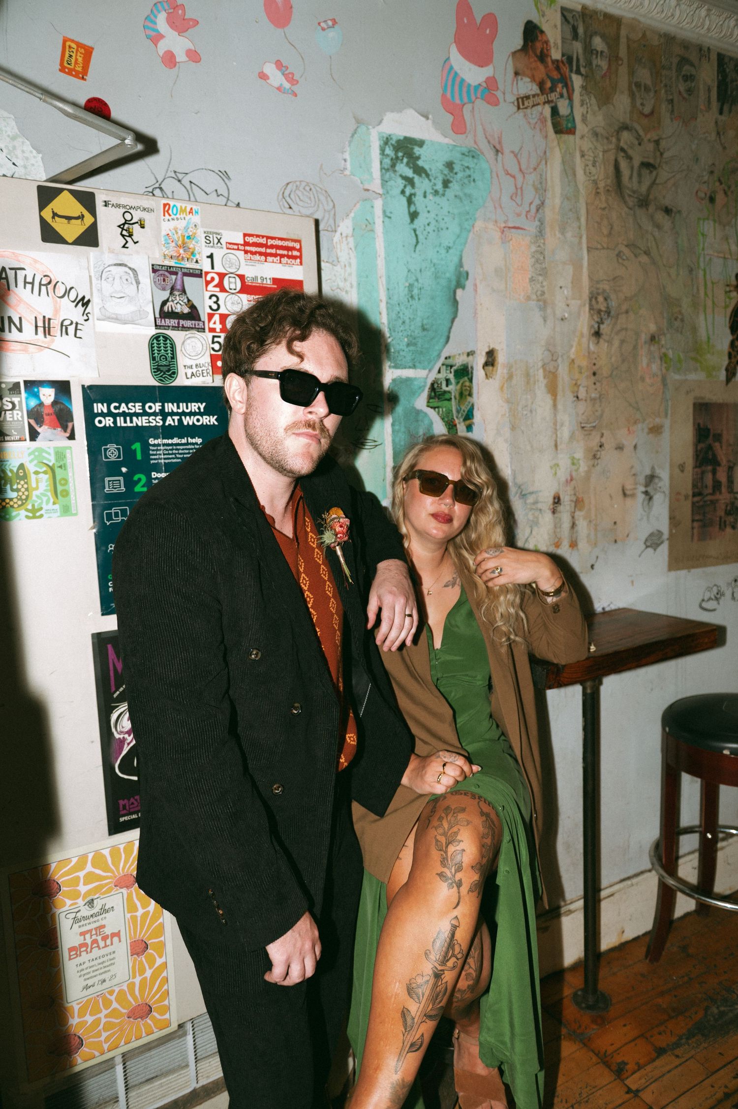 Laidback wedding portraits.
