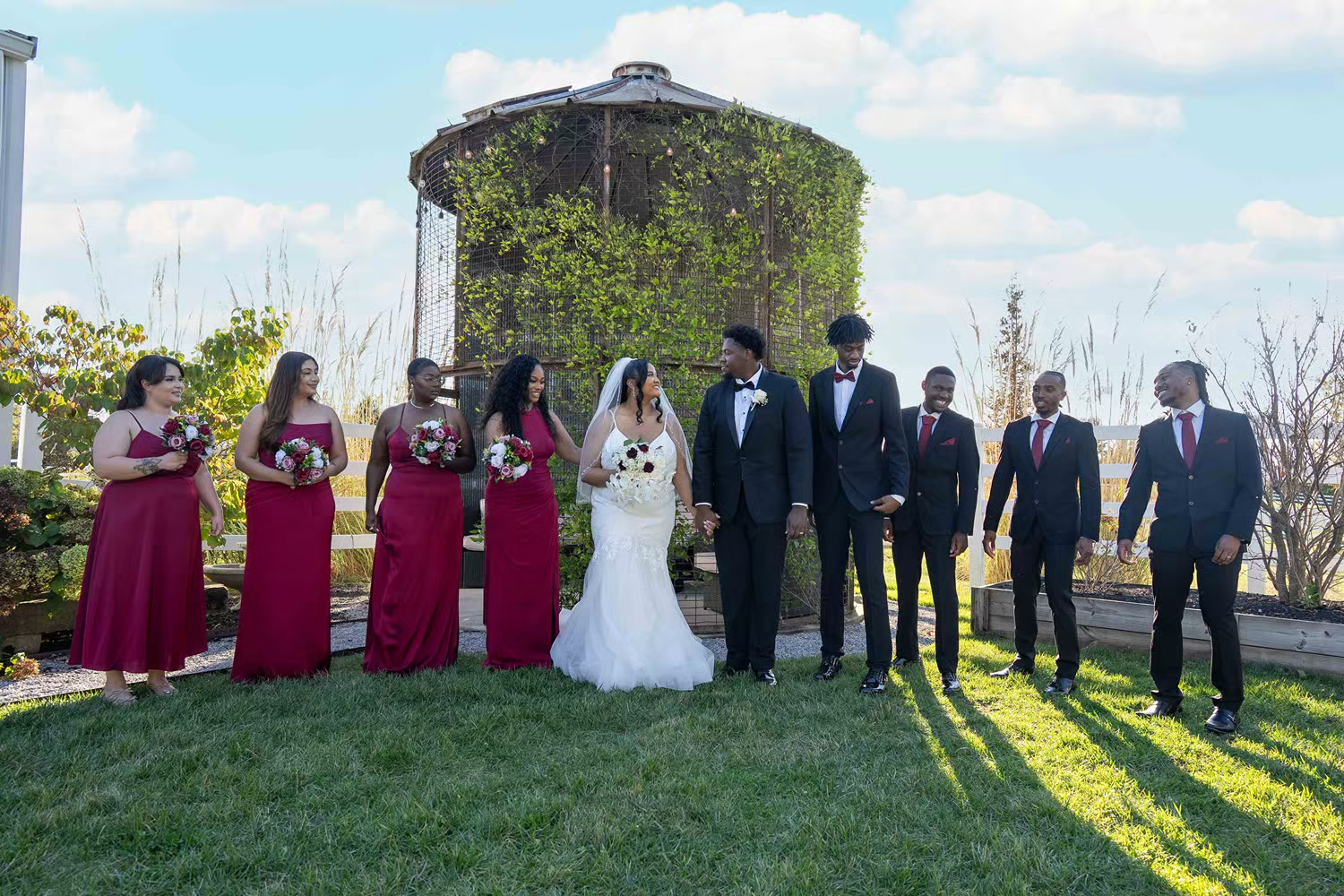 Wedding party at Alum Creek