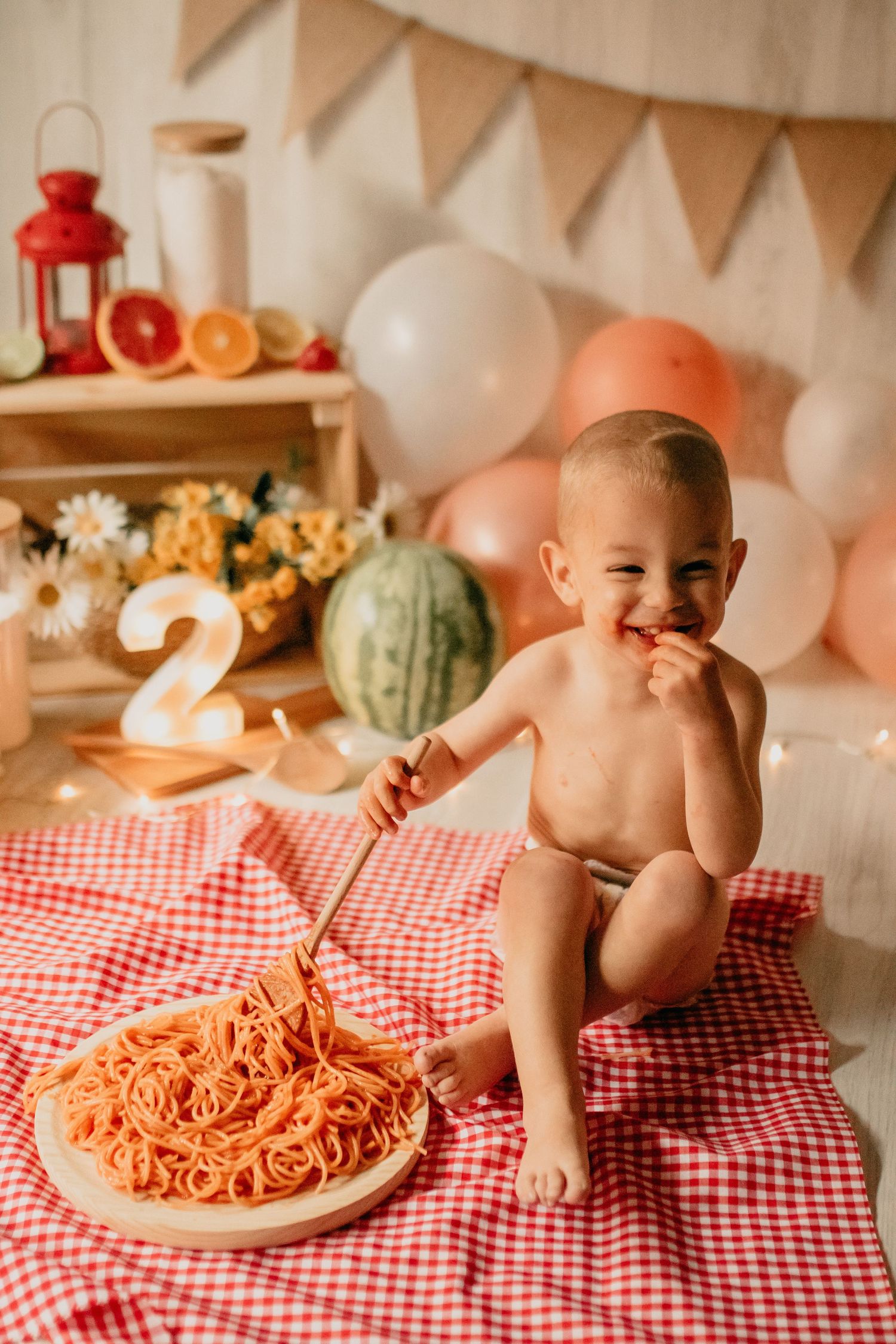 Sesión Spaghetti Party en Tarragona para primer cumpleaños