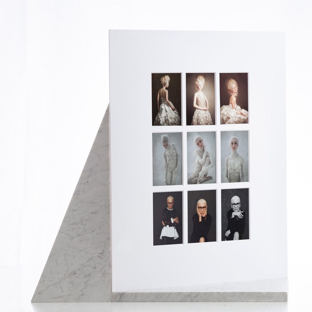 Luxury nine-up portrait wall art display Nashville portrait studio