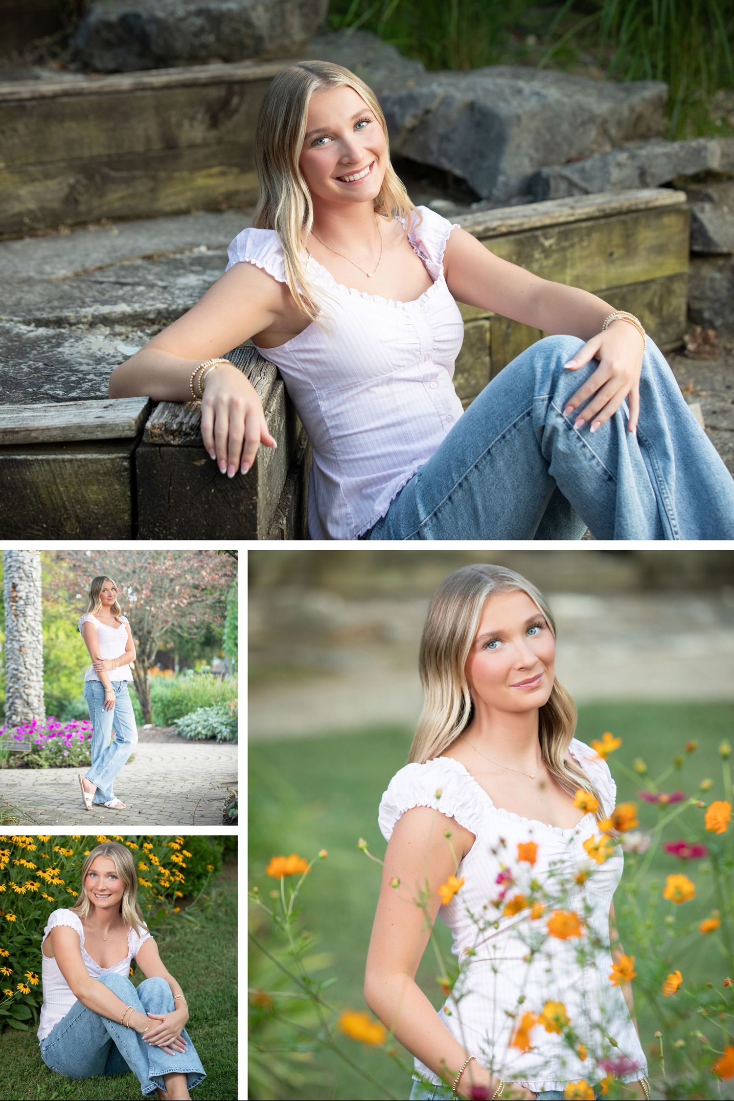 Olentangy senior pictures.  Senior pictures in a meadow.  Floral senior pictures. Senior pictures in a field. Slate Run senior pictures.