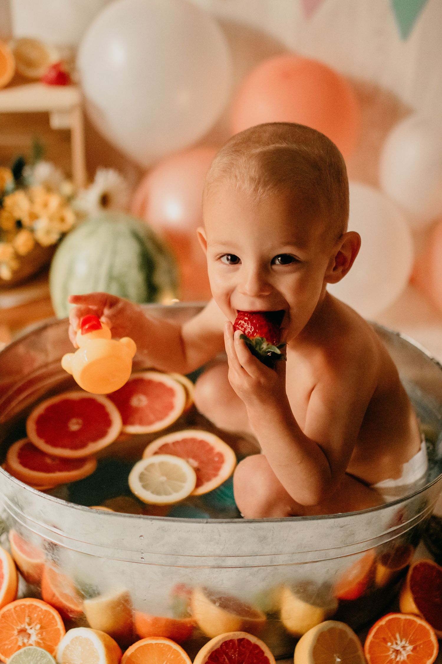 Fruit bath en estudio con estilo cálido en la Costa Dorada