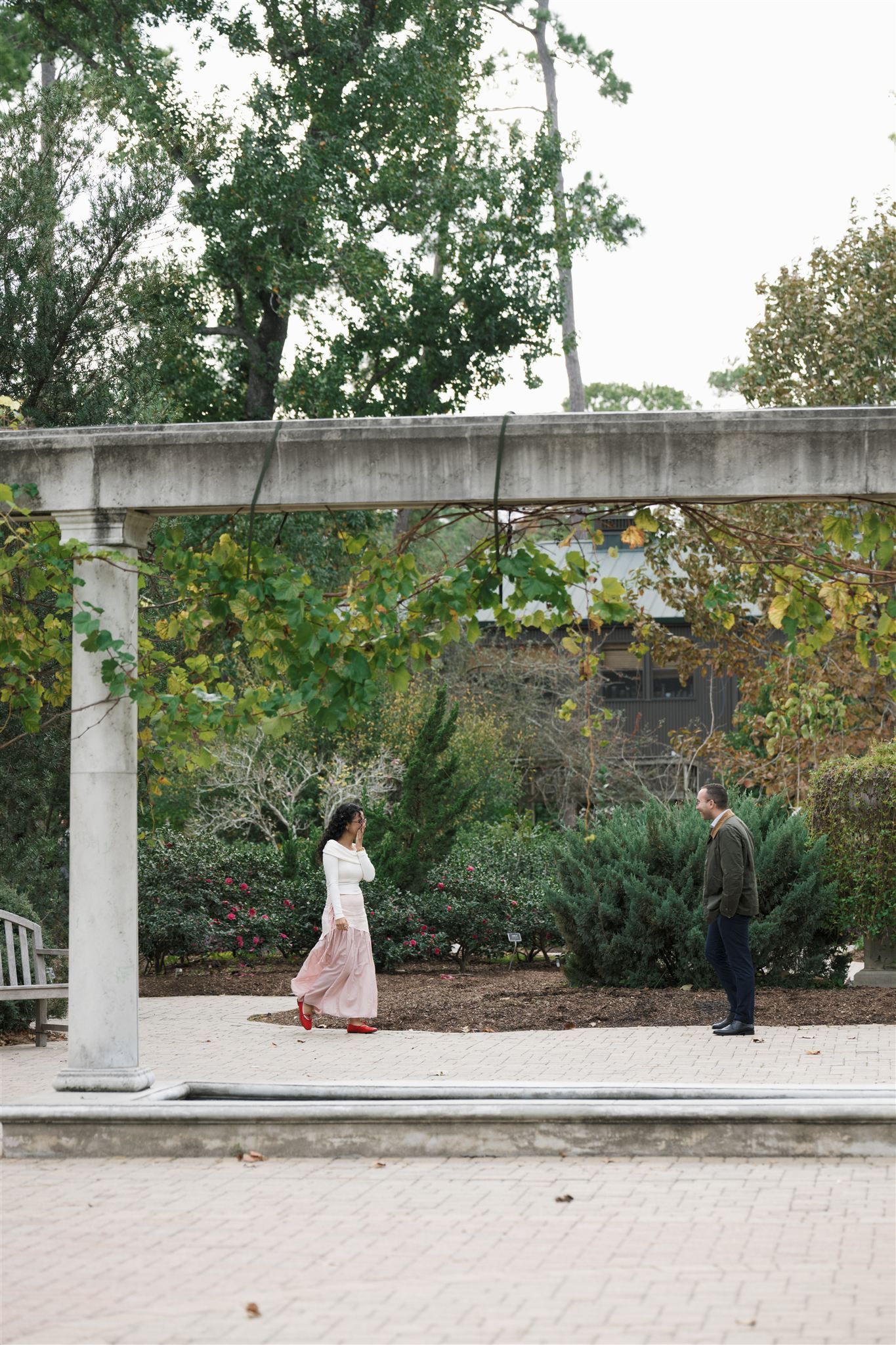 Surprise proposal session at Mercer Botanic Garden in Spring Texas
